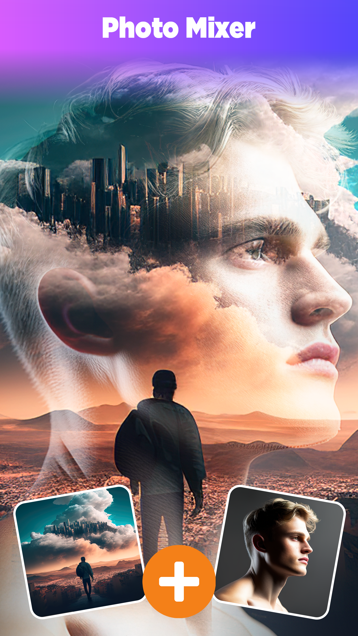 اسکرین شات 2 برنامه Photo Mixer - Photo Blender