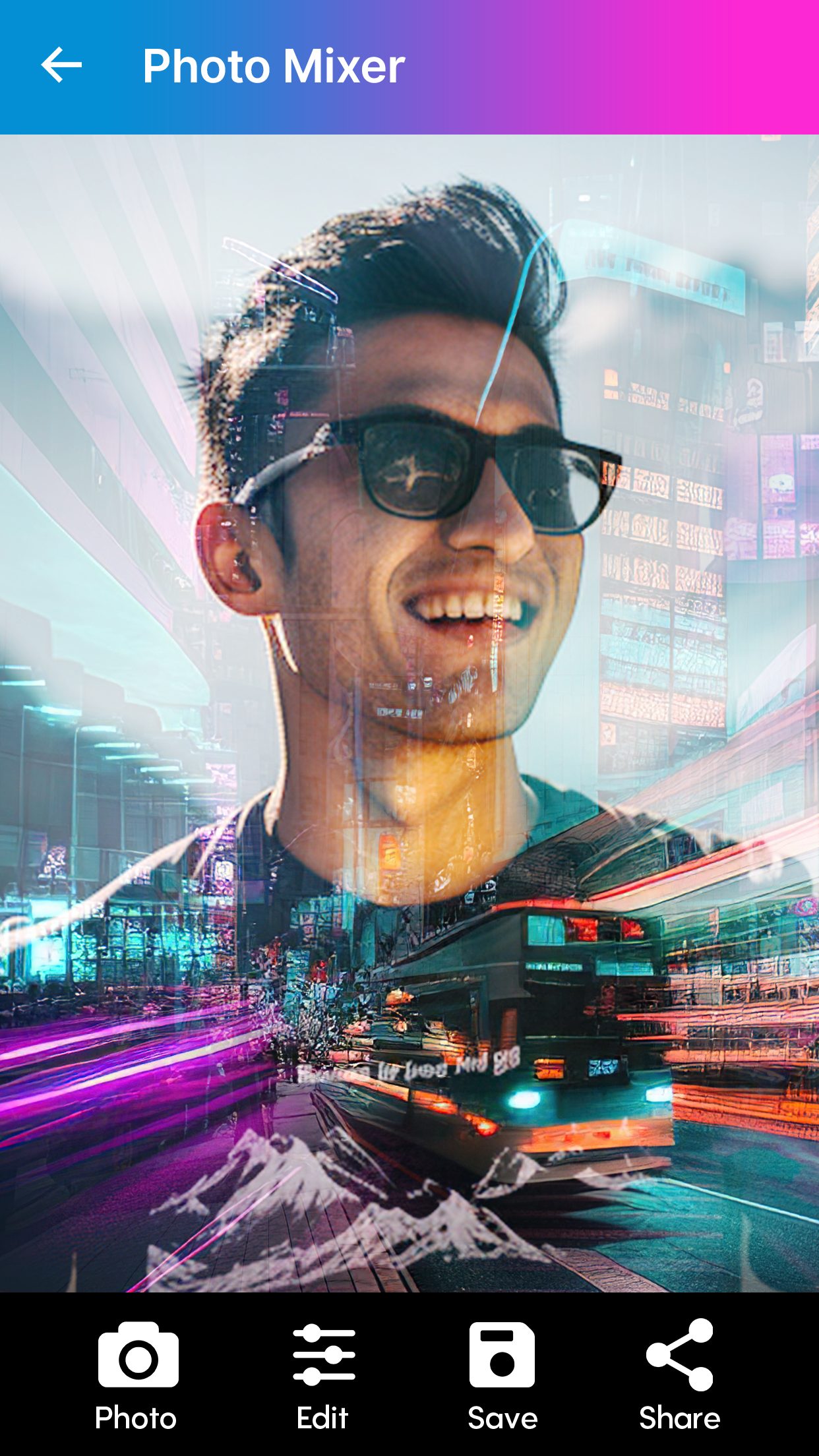 اسکرین شات 6 برنامه Blend Photos - Photo Blender
