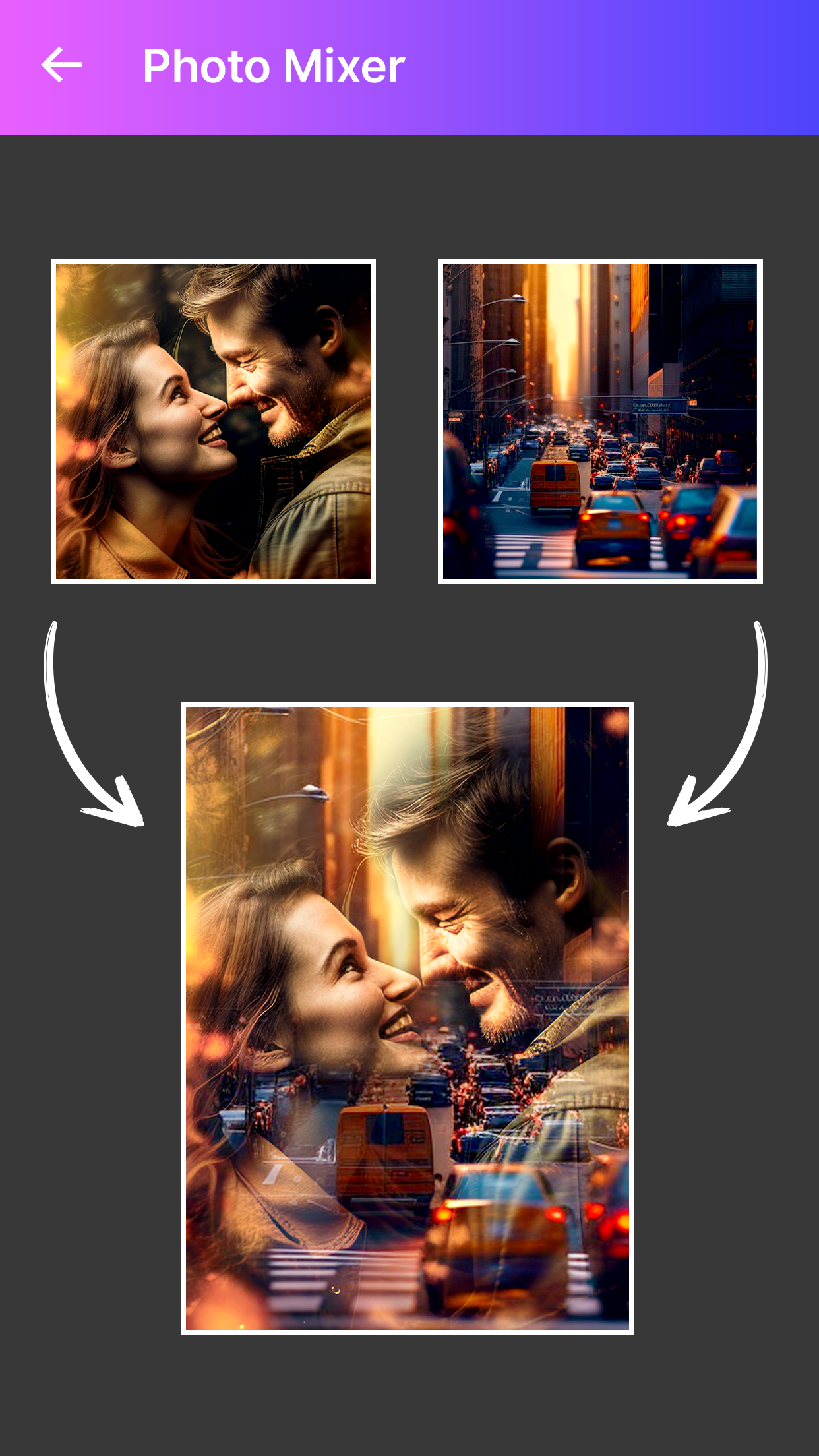 اسکرین شات 1 برنامه Photo Mixer - Photo Blender