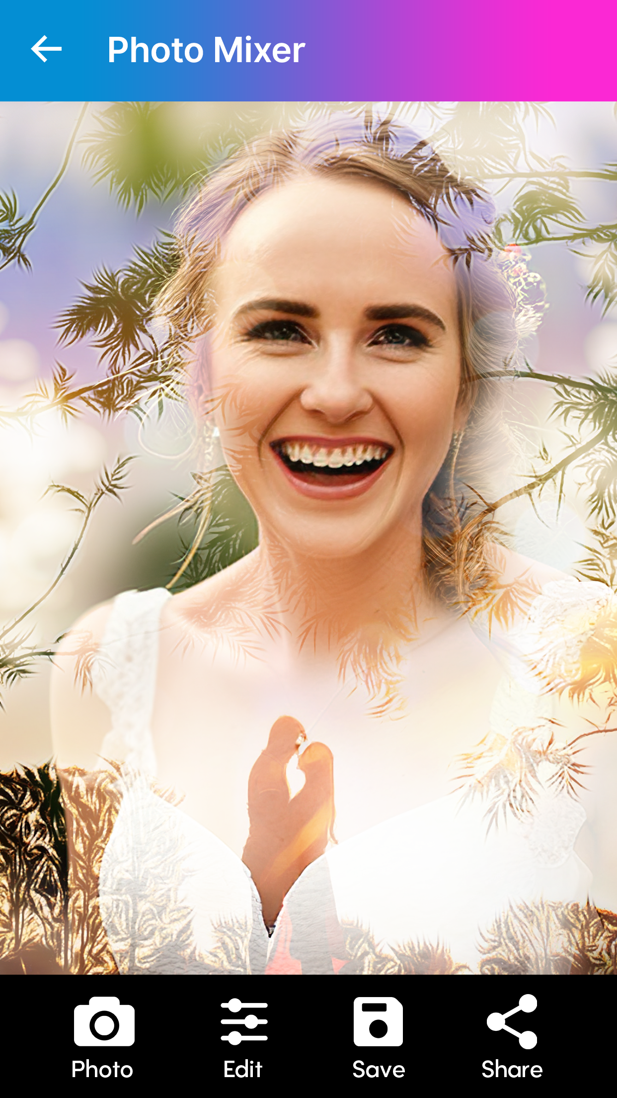 اسکرین شات 8 برنامه Blend Photos - Photo Blender