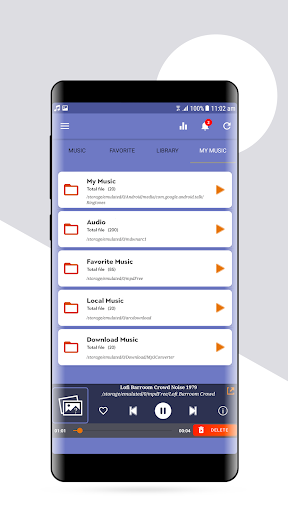 اسکرین شات 4 برنامه Mp3 Music Downloader - Unlimited Music Player
