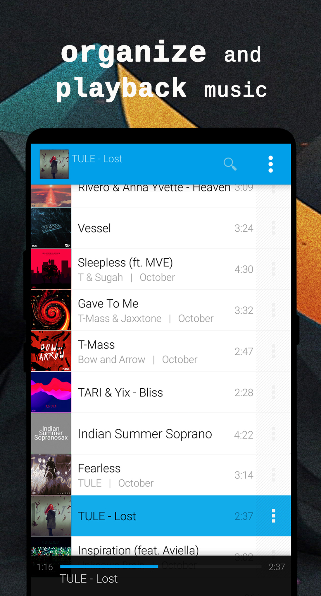 اسکرین شات 2 برنامه Avee Music Player (Pro)