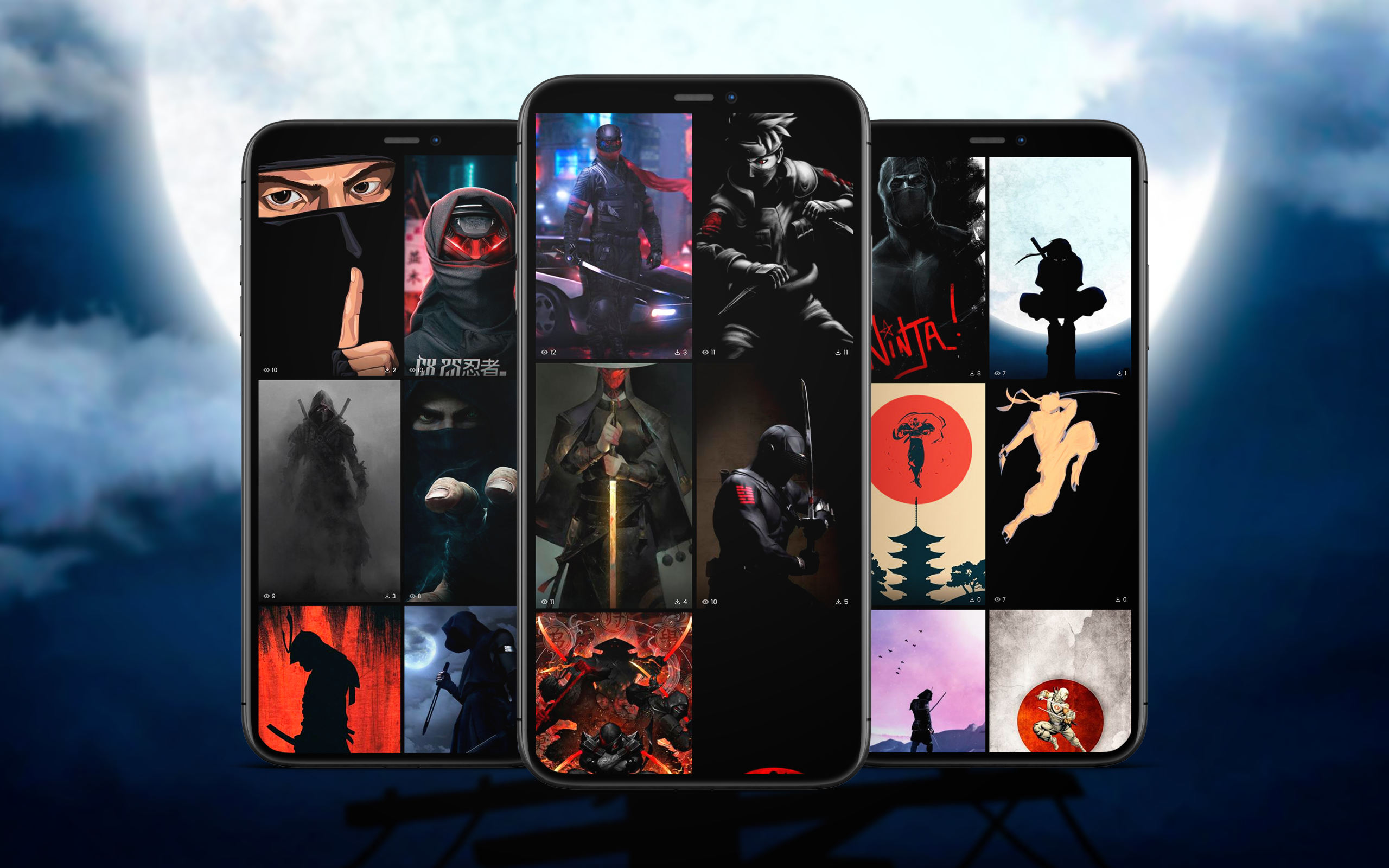 اسکرین شات 1 برنامه Ninja Wallpapers