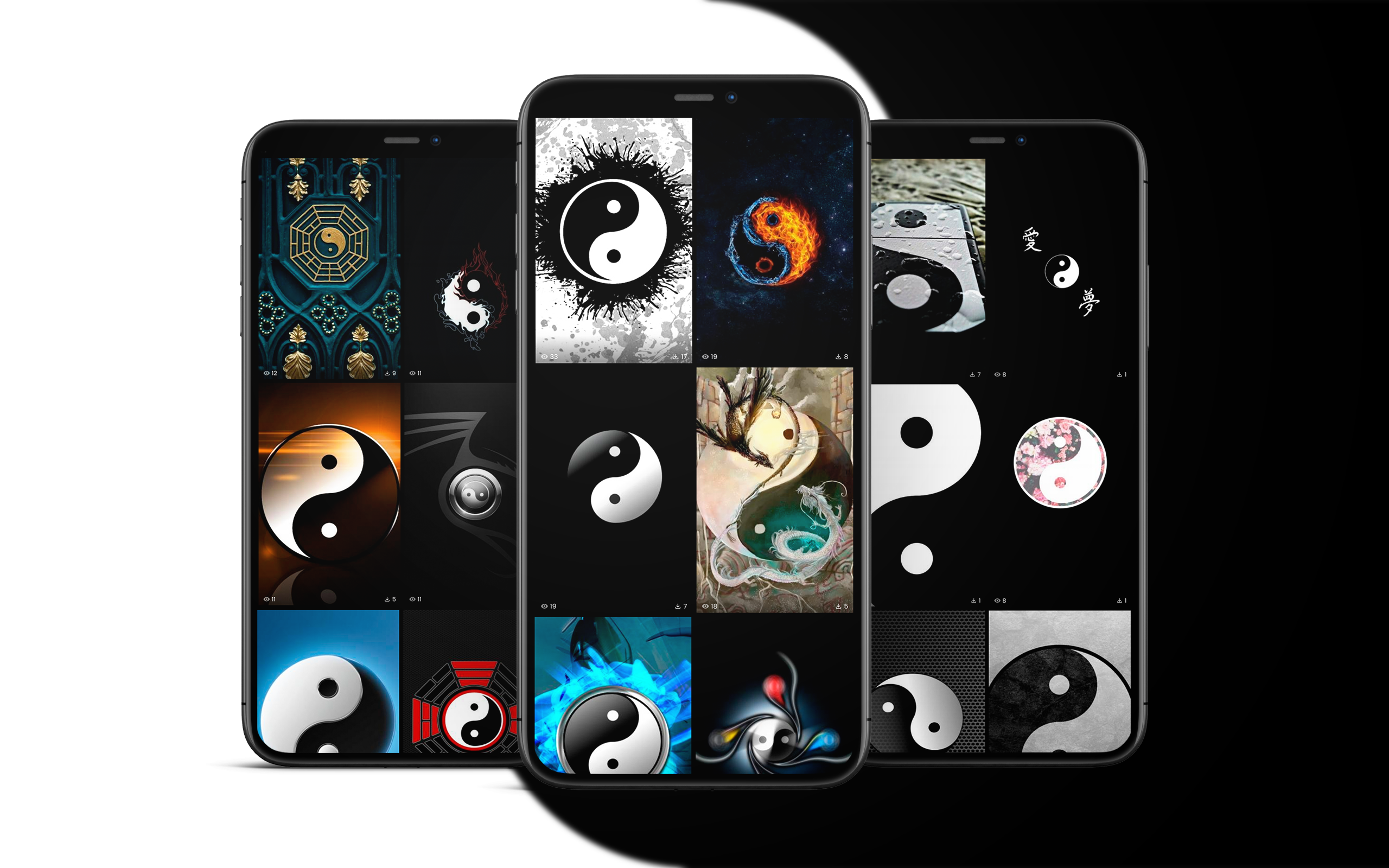 اسکرین شات 1 برنامه Yin Yang Wallpapers