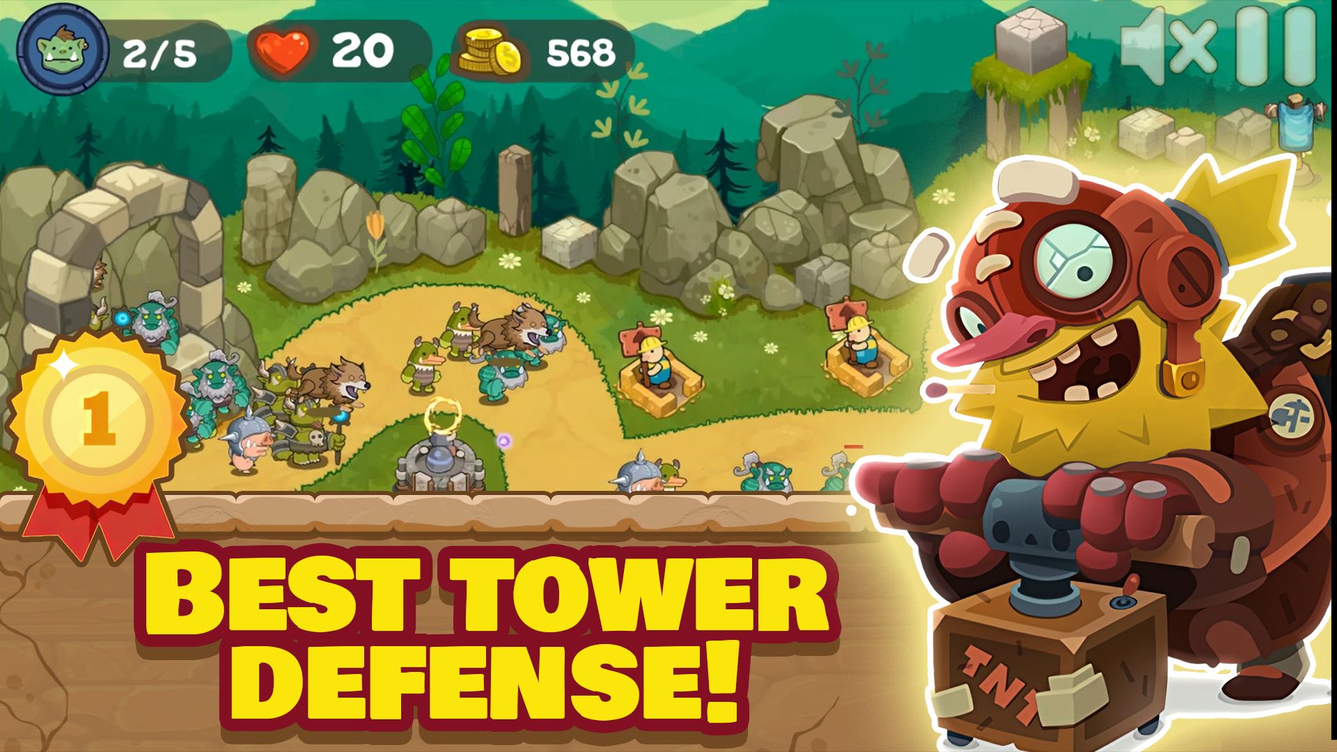 اسکرین شات 3 بازی Tower Defense Realm King Hero
