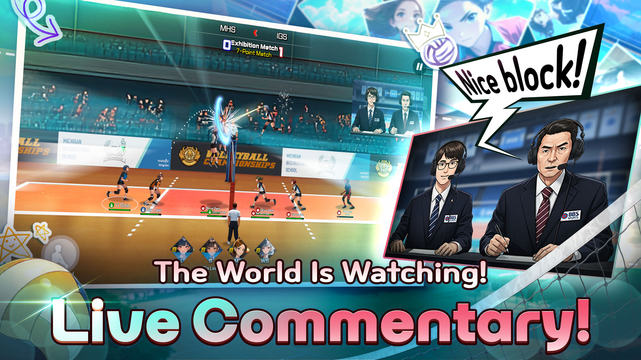 اسکرین شات 2 بازی Volley Girls:High School Story
