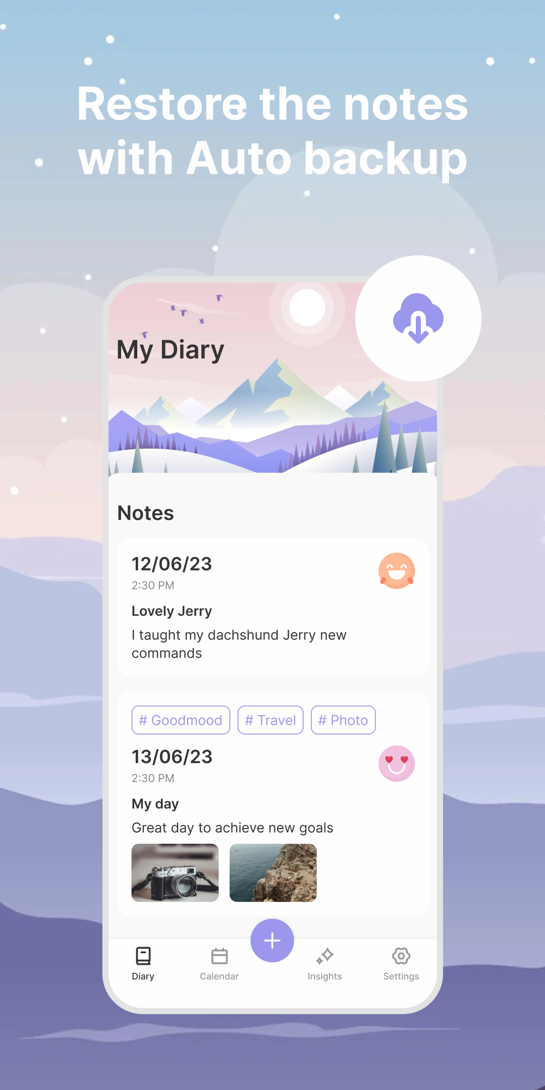 اسکرین شات 6 برنامه My Diary, Journal with Lock