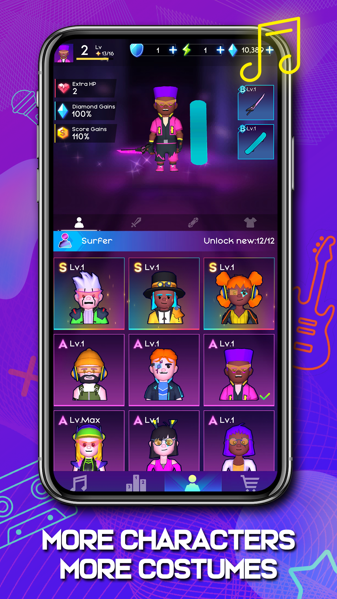اسکرین شات 4 بازی Cyber Surfer : Rhythm Odyssey