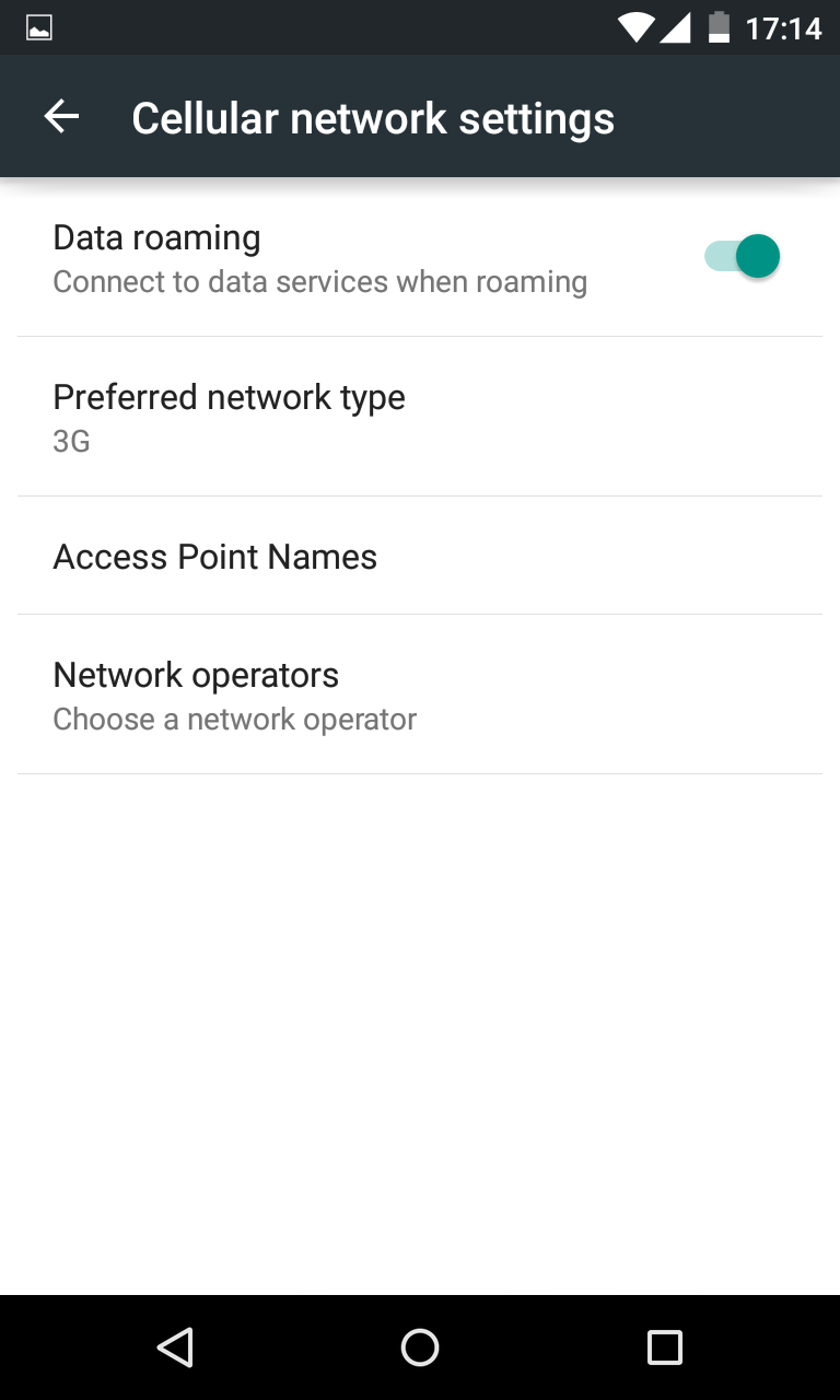 اسکرین شات 3 برنامه Roaming Switch ON / OFF