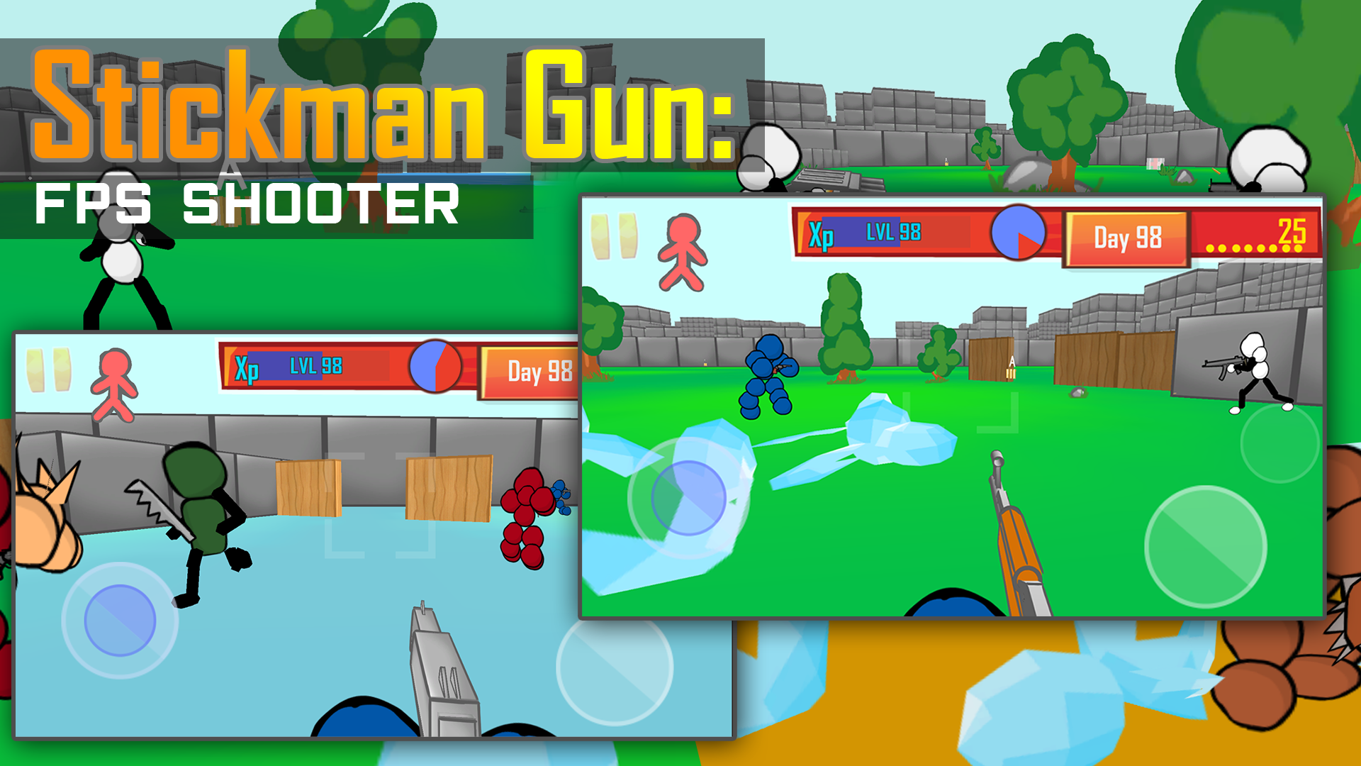 اسکرین شات 1 بازی Stickman Gun: FPS Shooter