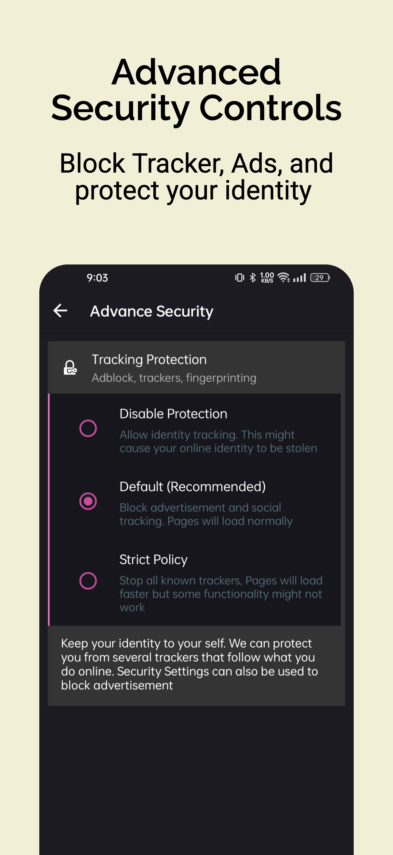 اسکرین شات 4 برنامه Dark Web Browser: Secure