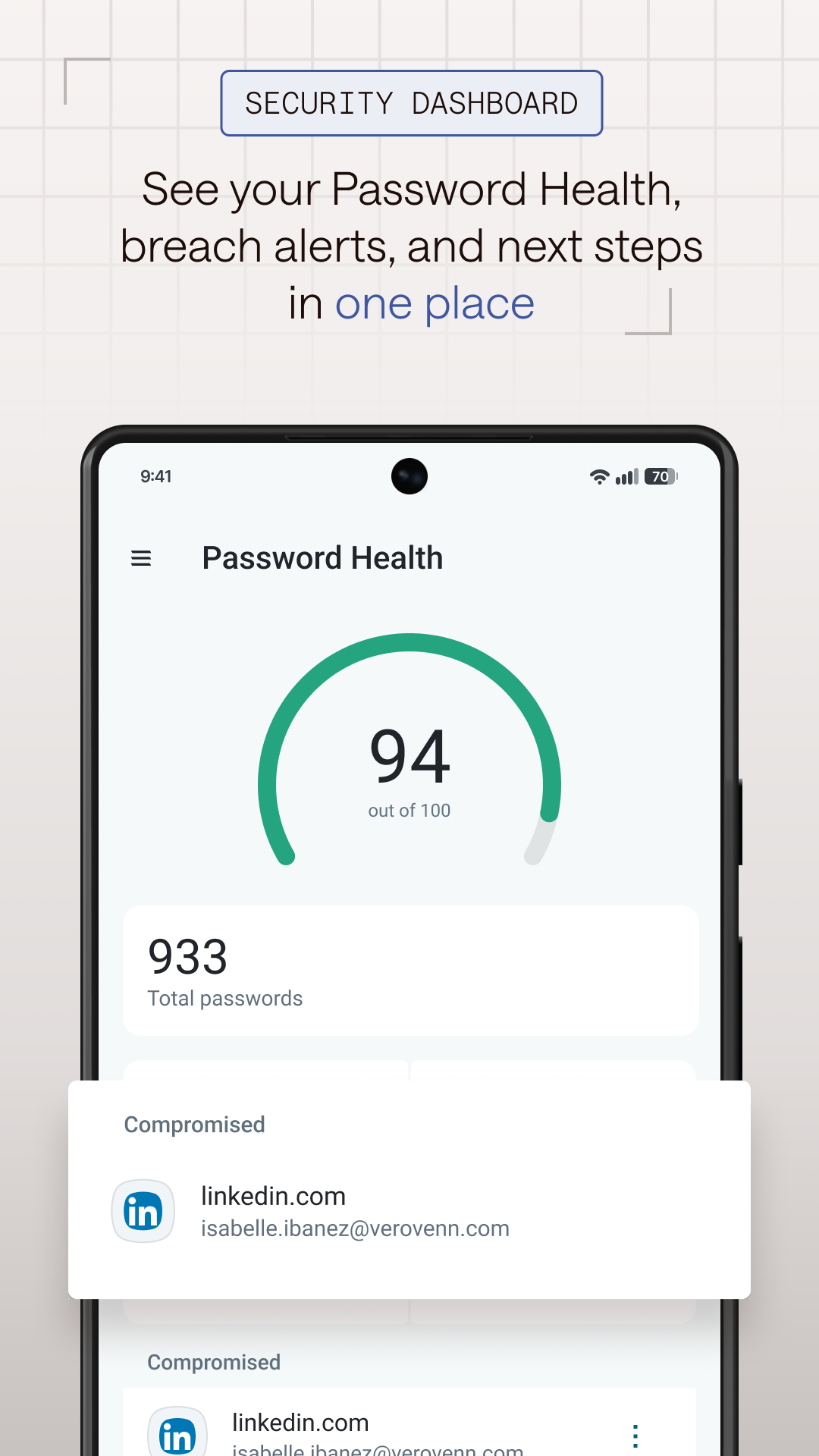 اسکرین شات 6 برنامه Dashlane Password Manager