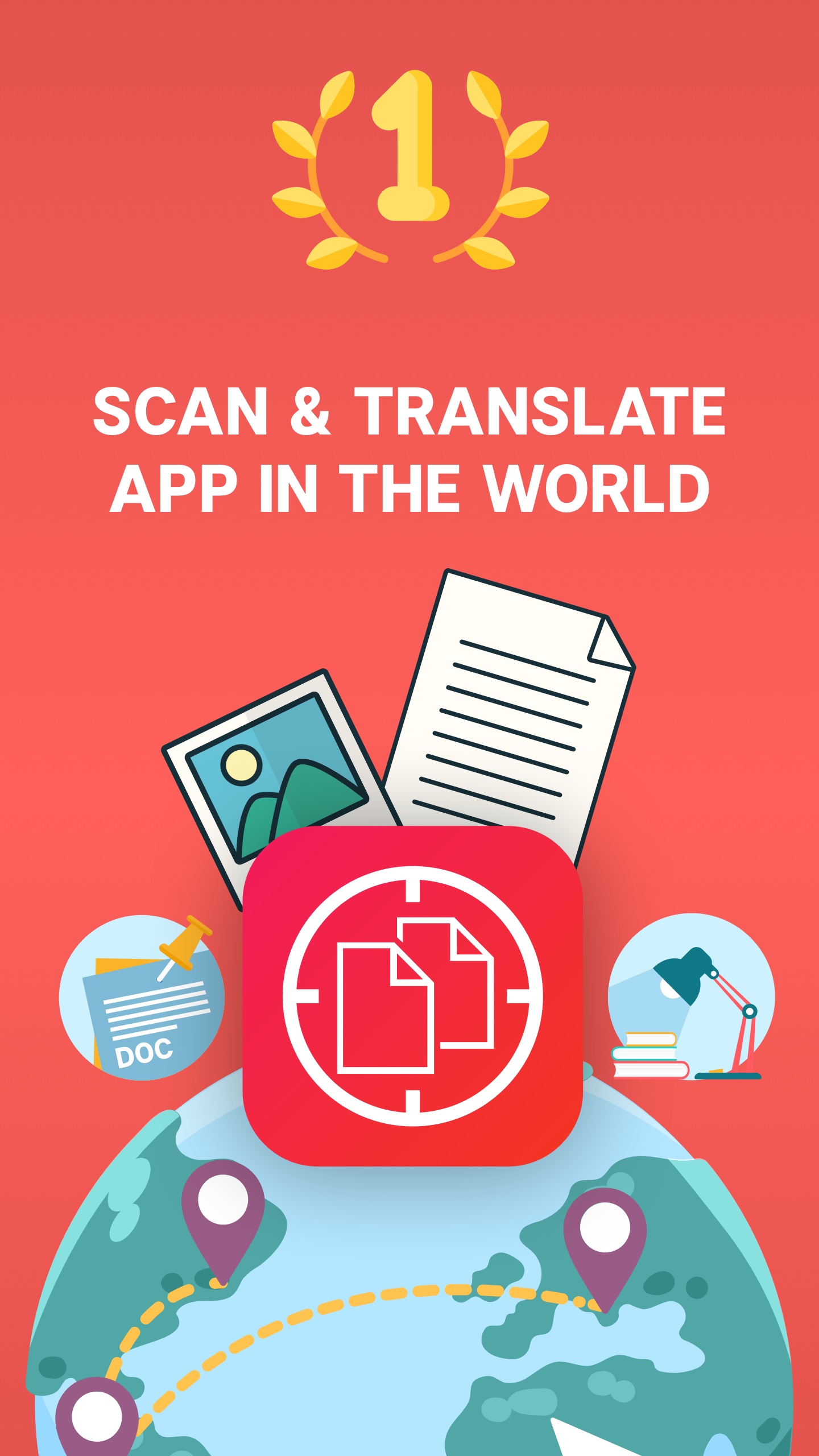 اسکرین شات 1 برنامه Scan & Translate: Photo camera