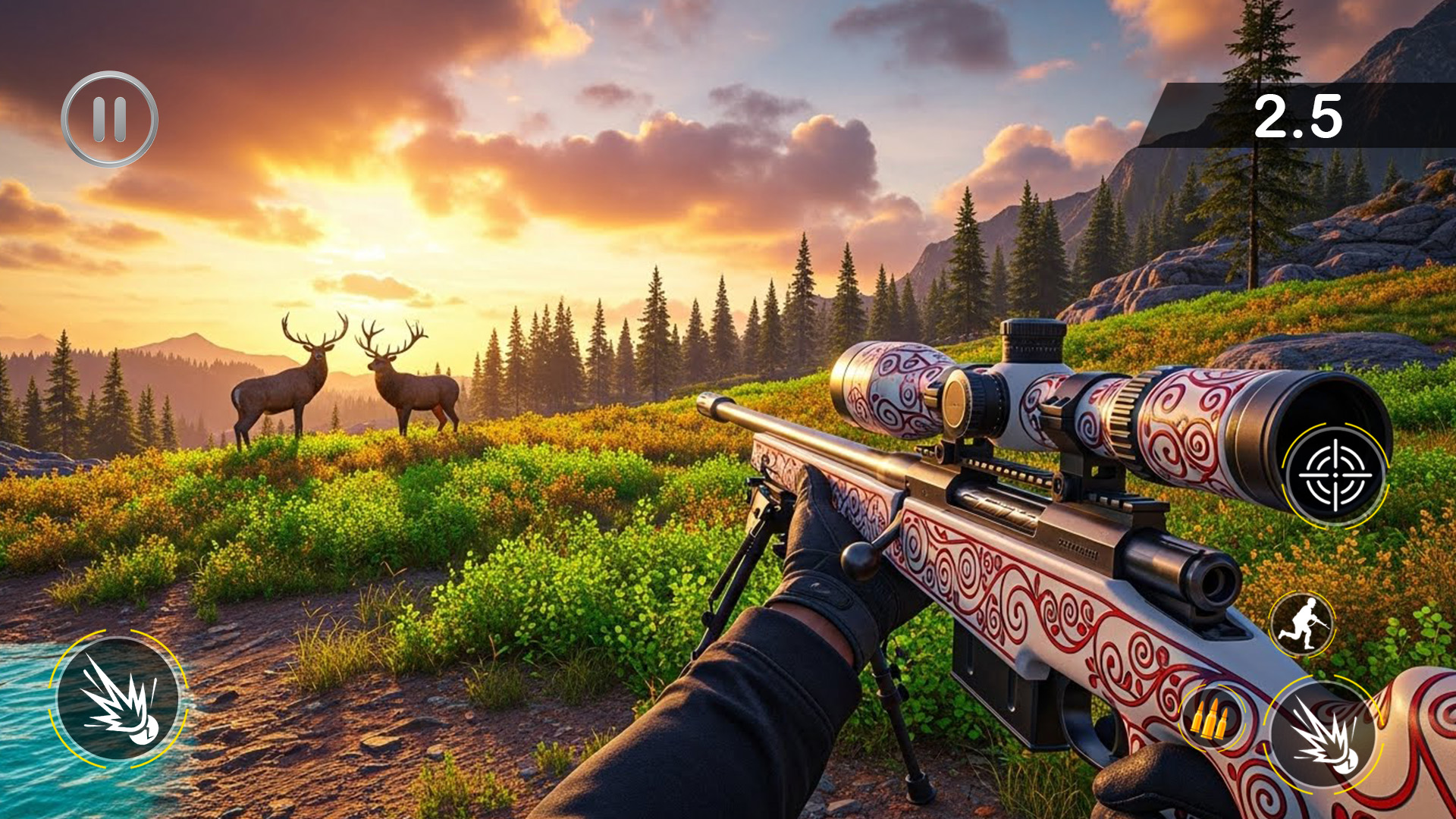 اسکرین شات 4 برنامه Deer Hunter Wild Hunting Games