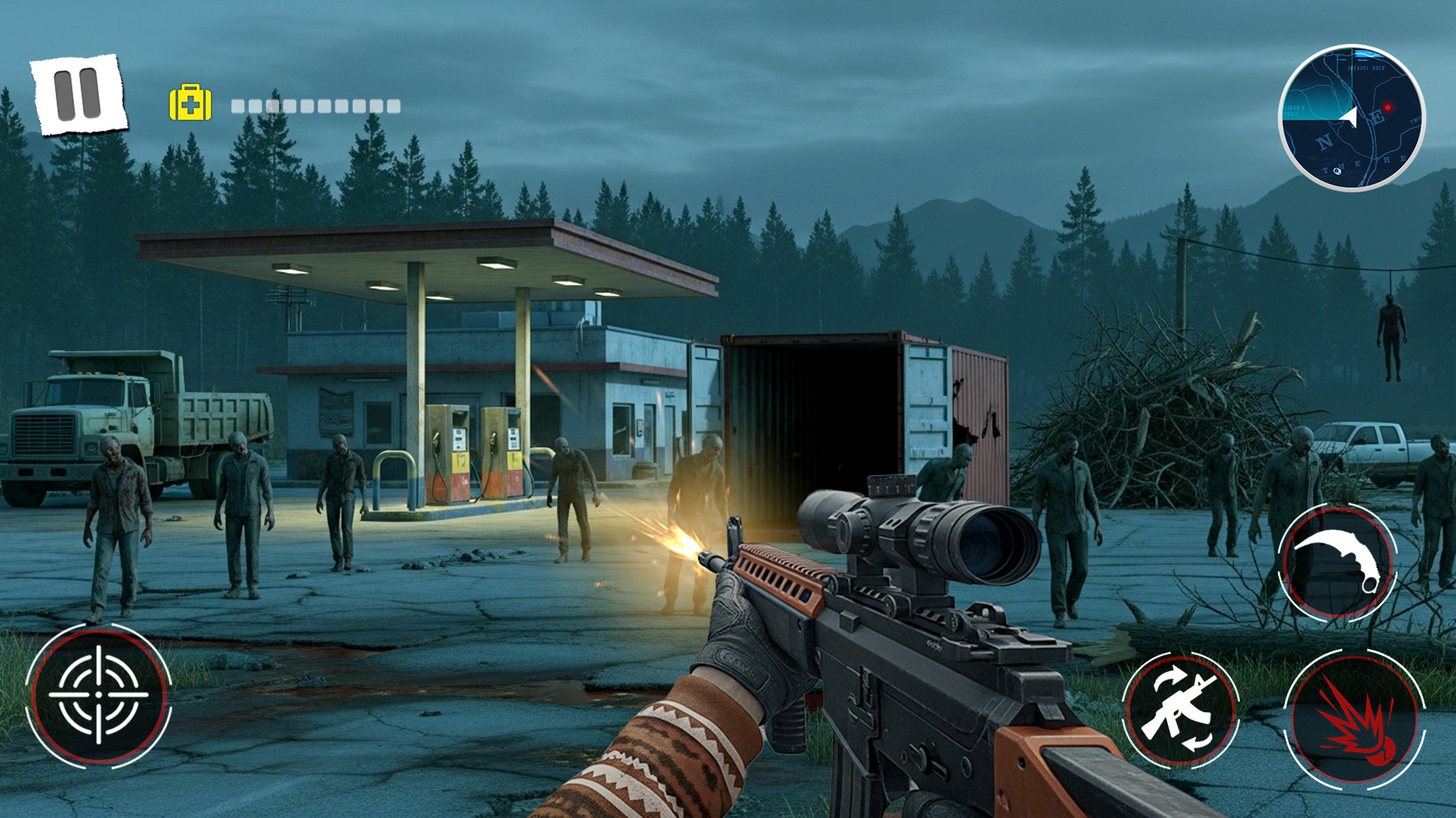 اسکرین شات 2 بازی Zombie shooting survival games
