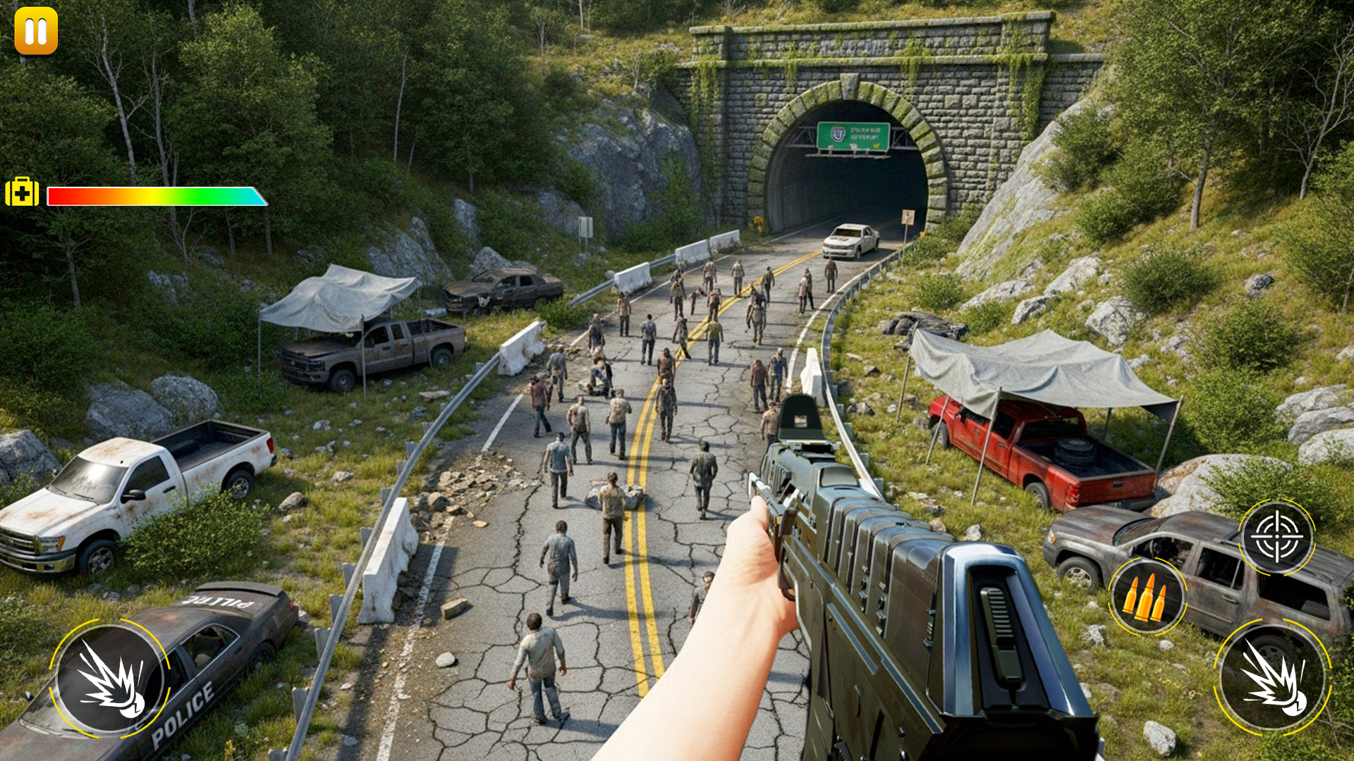 اسکرین شات 1 بازی Zombie shooting survival games