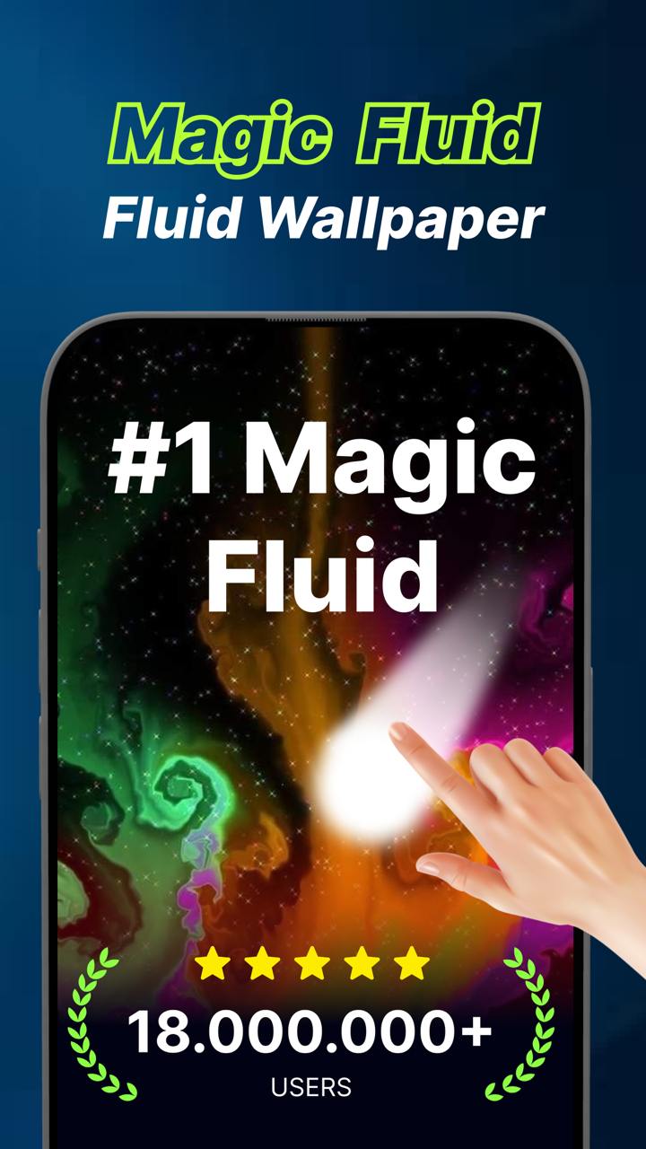 اسکرین شات 1 برنامه Magic Wallpaper: Magic Fluid