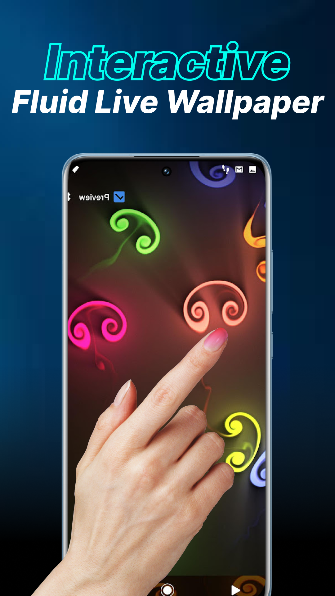 اسکرین شات 6 برنامه Magic Wallpaper: Magic Fluid