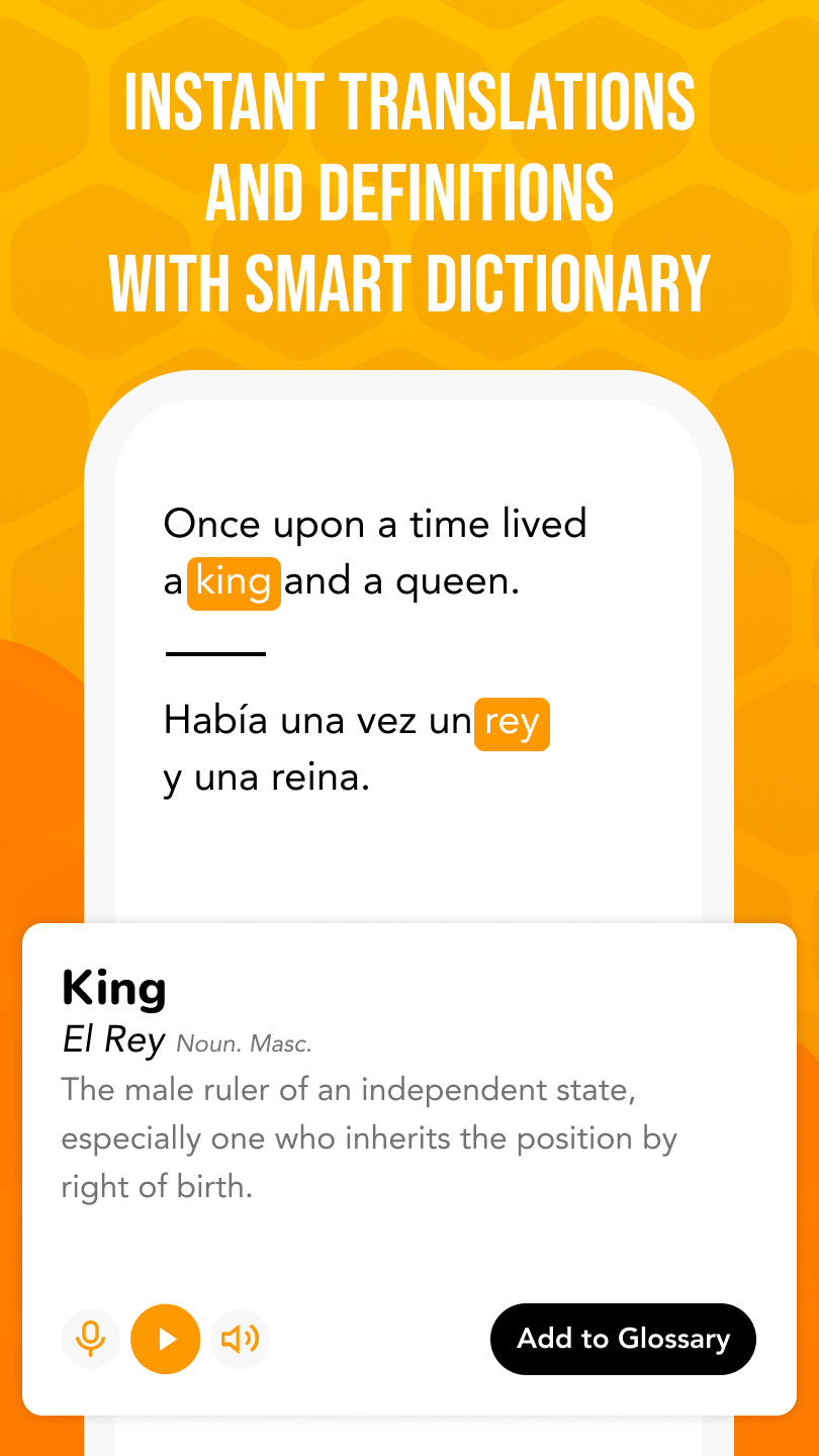 اسکرین شات 7 برنامه Beelinguapp Language Learning