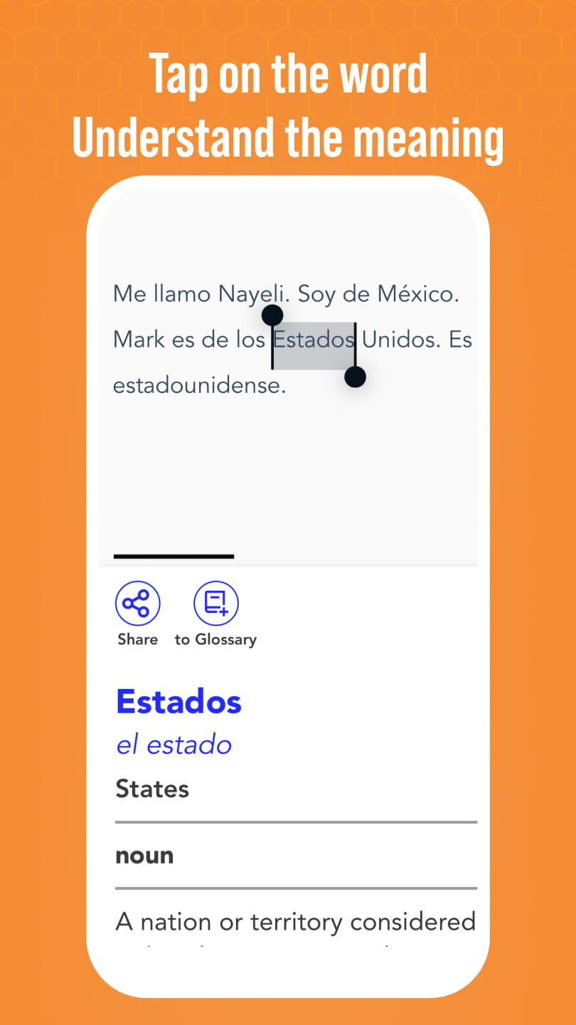 اسکرین شات 3 برنامه Beelinguapp Language Learning