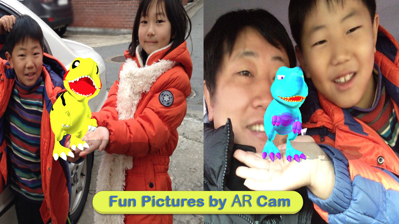 اسکرین شات 2 برنامه Dinosaur Coloring 3D - AR Cam