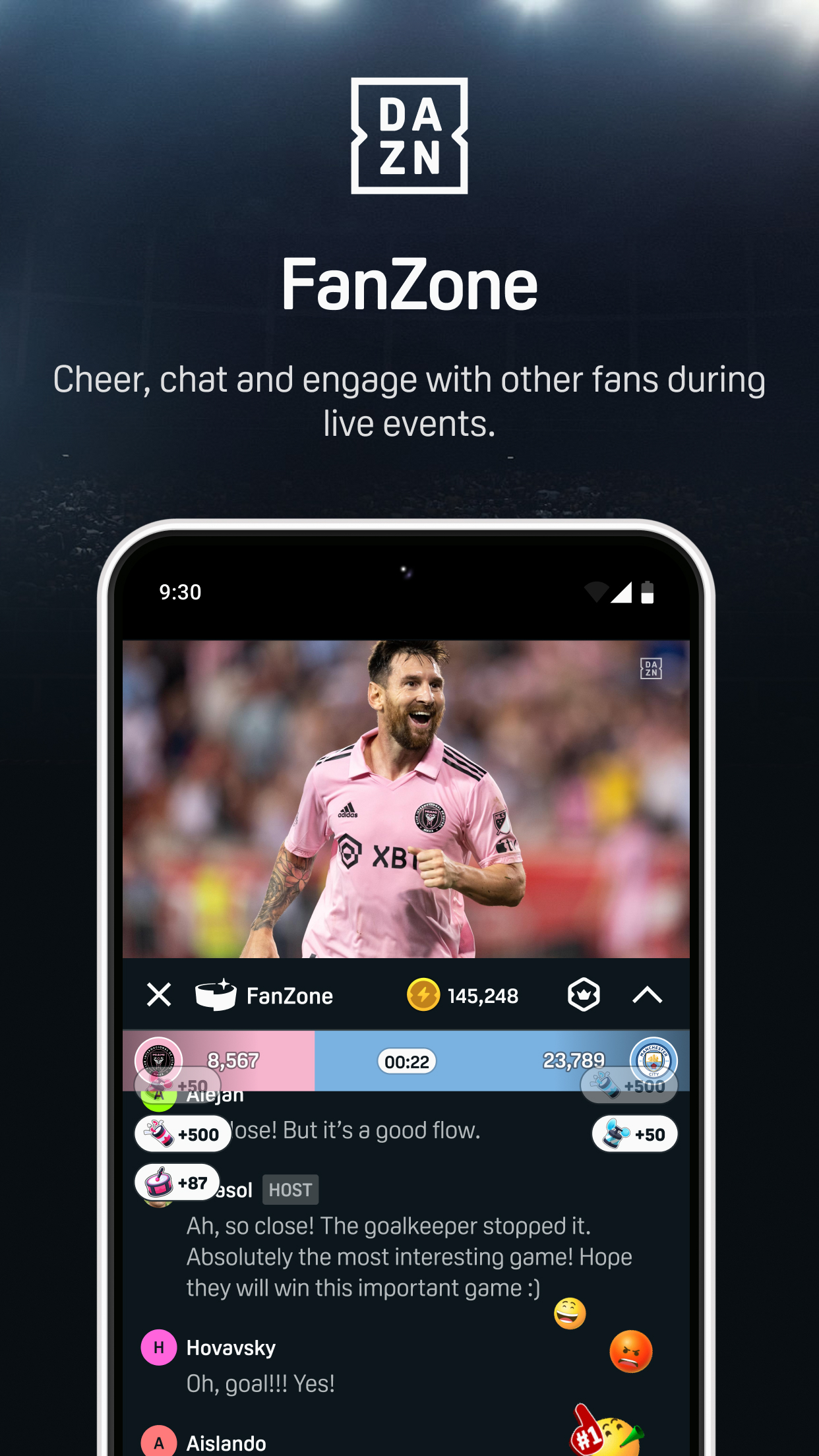 اسکرین شات 8 برنامه DAZN - Watch Live Sports