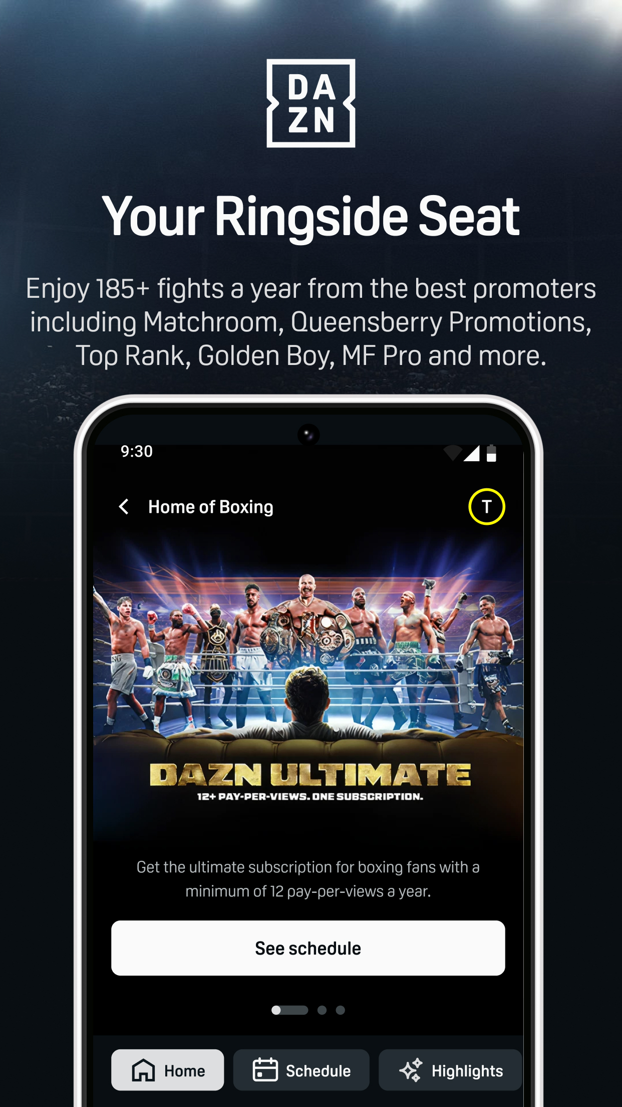 اسکرین شات 2 برنامه DAZN - Watch Live Sports