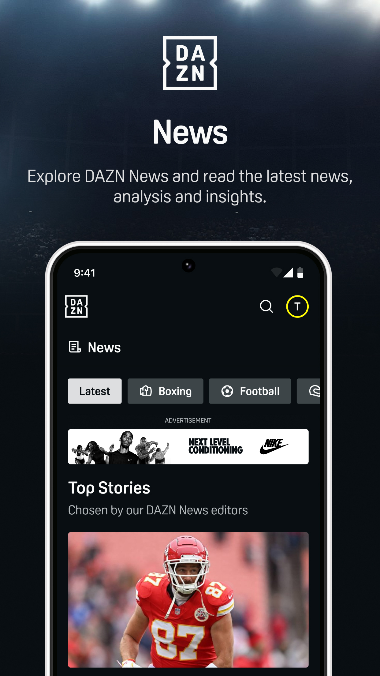 اسکرین شات 7 برنامه DAZN - Watch Live Sports