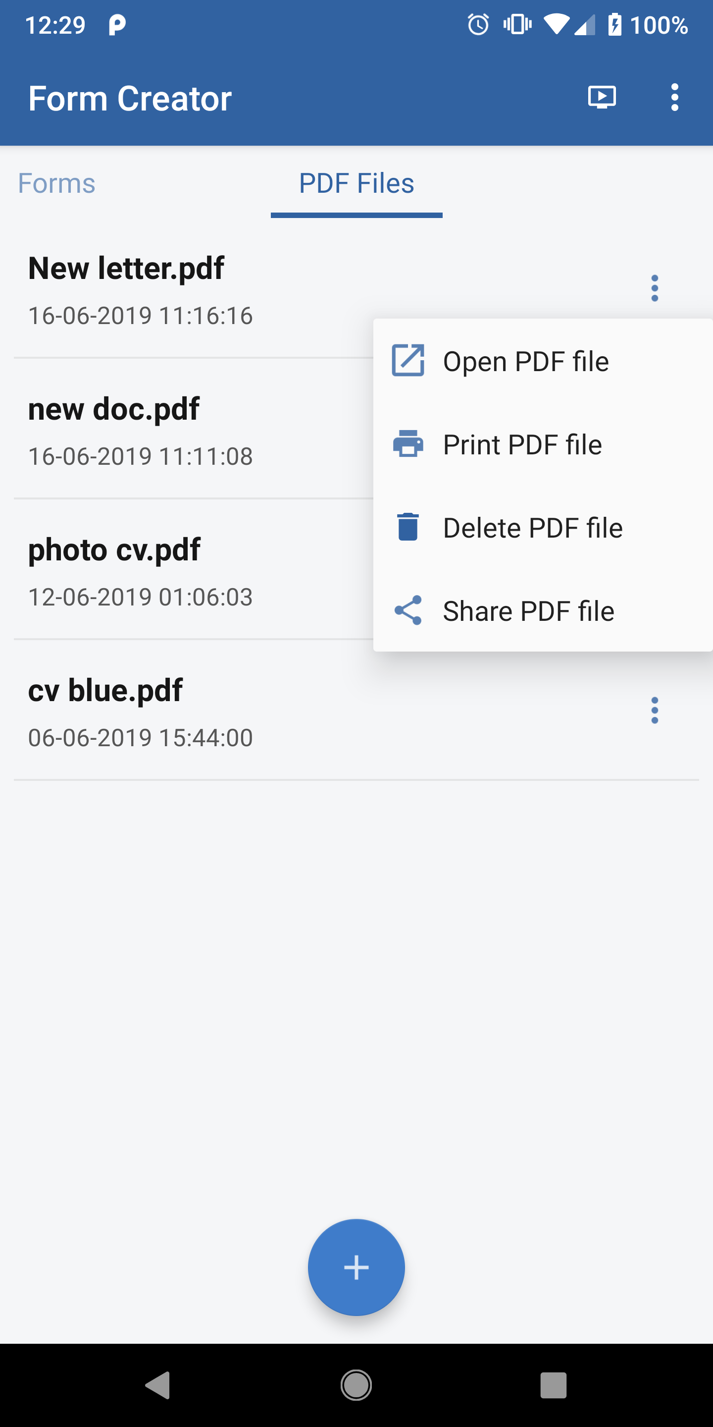 اسکرین شات 6 برنامه PDF Form Creator