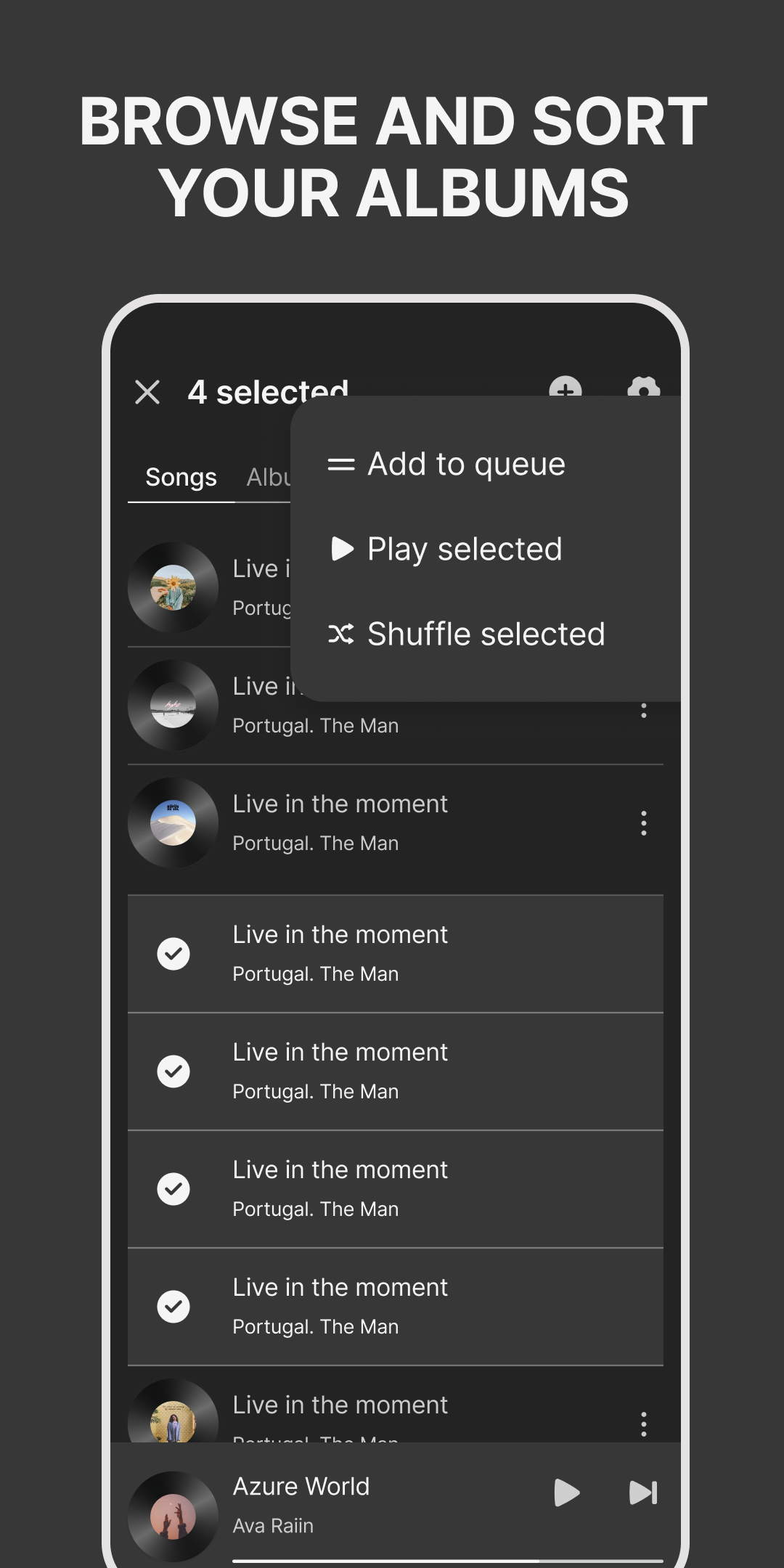 اسکرین شات 3 برنامه Offline Player for your Music