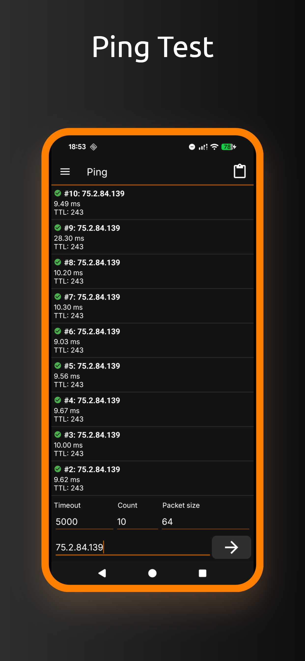 اسکرین شات 4 برنامه IP Tools: Network Utilities