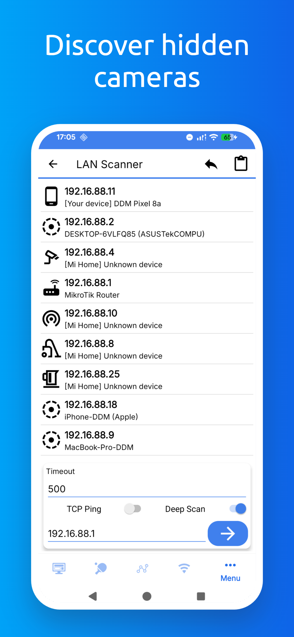 اسکرین شات 3 برنامه WiFi Tools & Analyzer