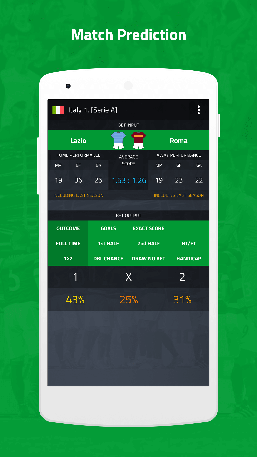 اسکرین شات 2 برنامه Football Prediction