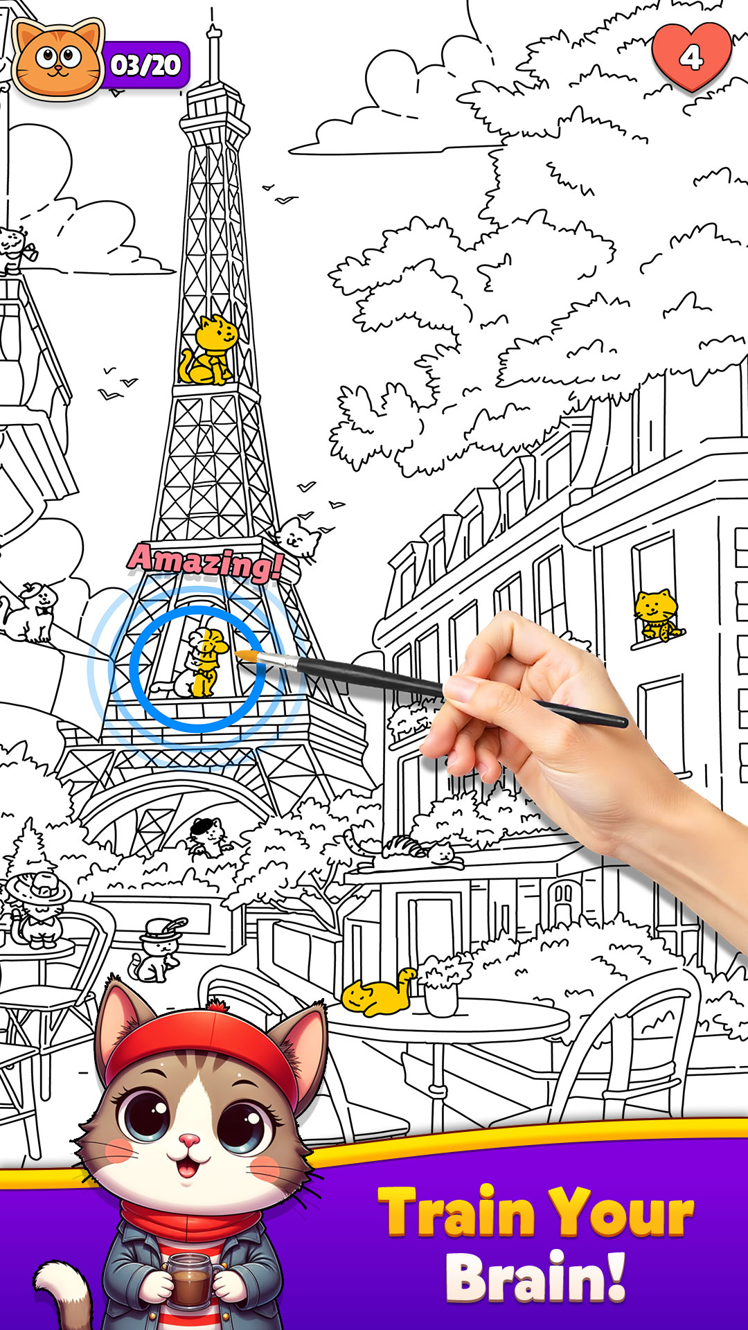 اسکرین شات 8 بازی Spot The Cat - Hidden Objects