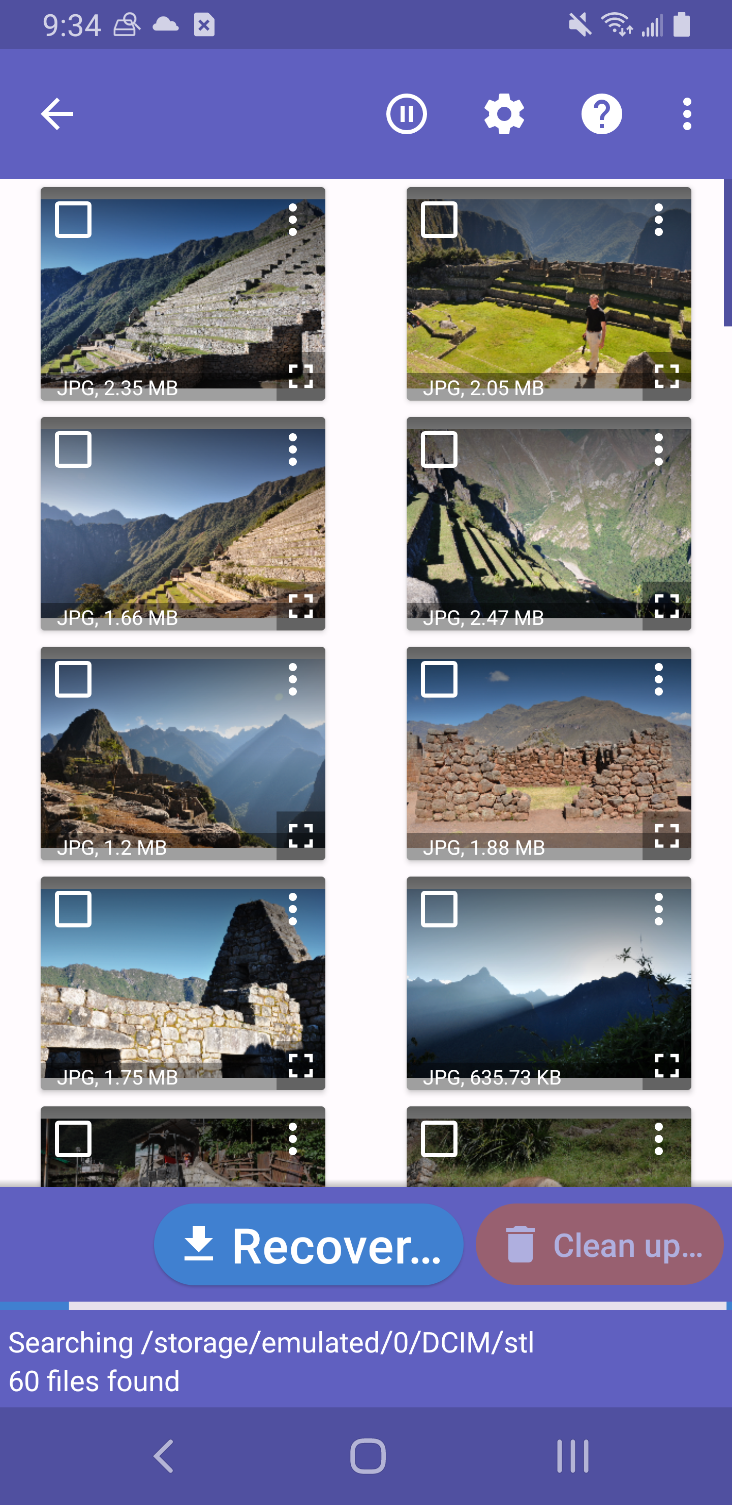 اسکرین شات 1 برنامه DiskDigger photo/file recovery