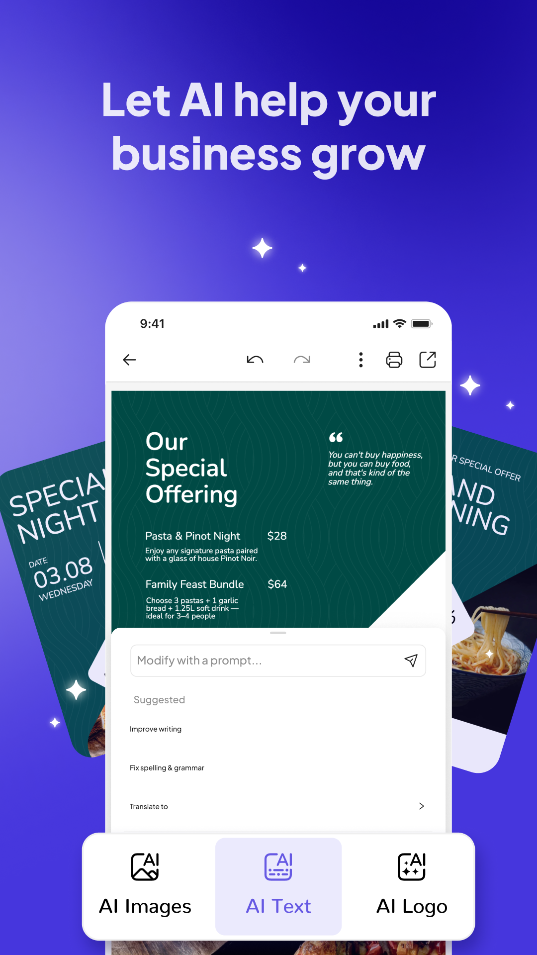 اسکرین شات 4 برنامه Desygner: Graphic Design Maker
