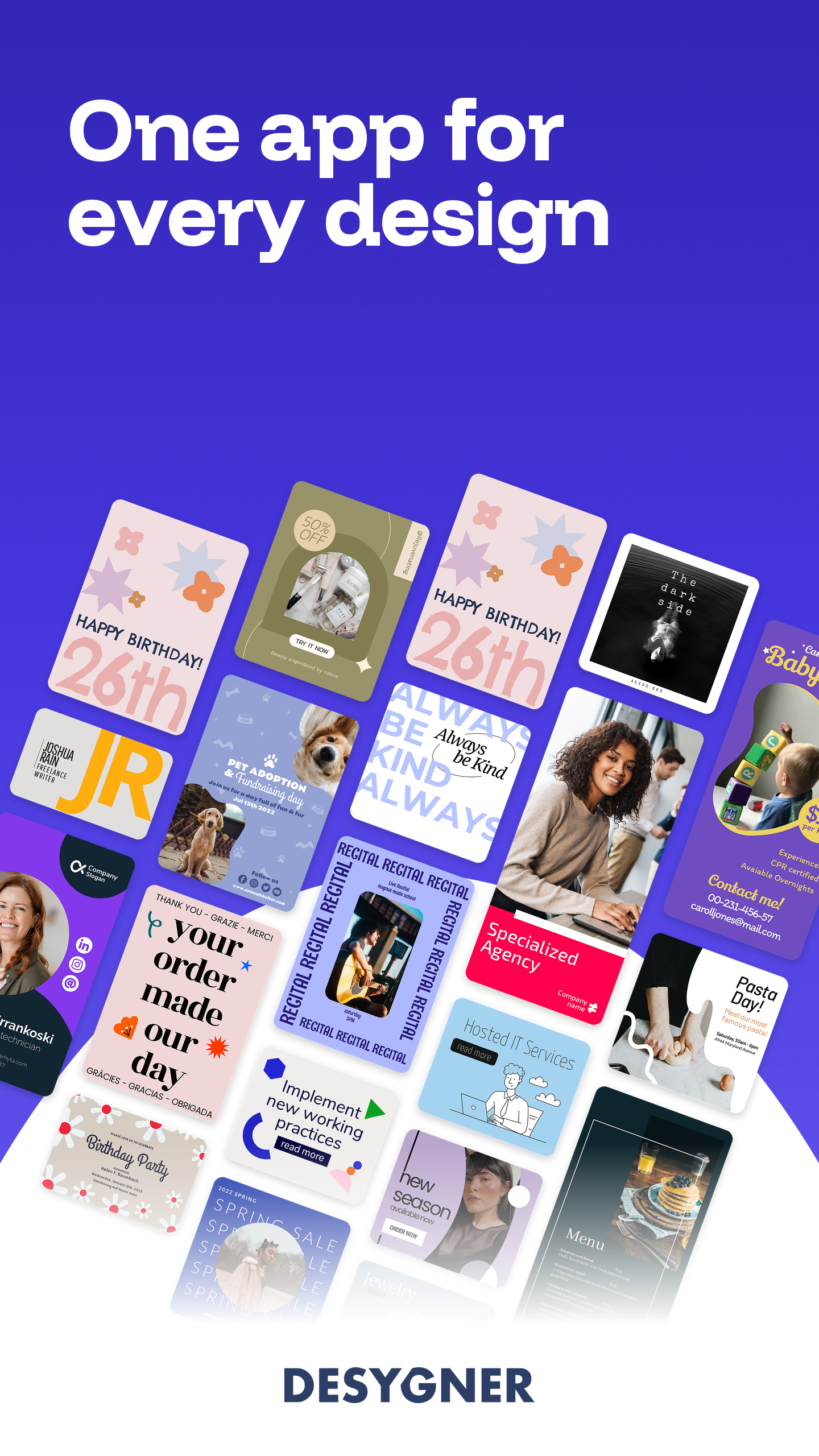 اسکرین شات 1 برنامه Desygner: Graphic Design Maker