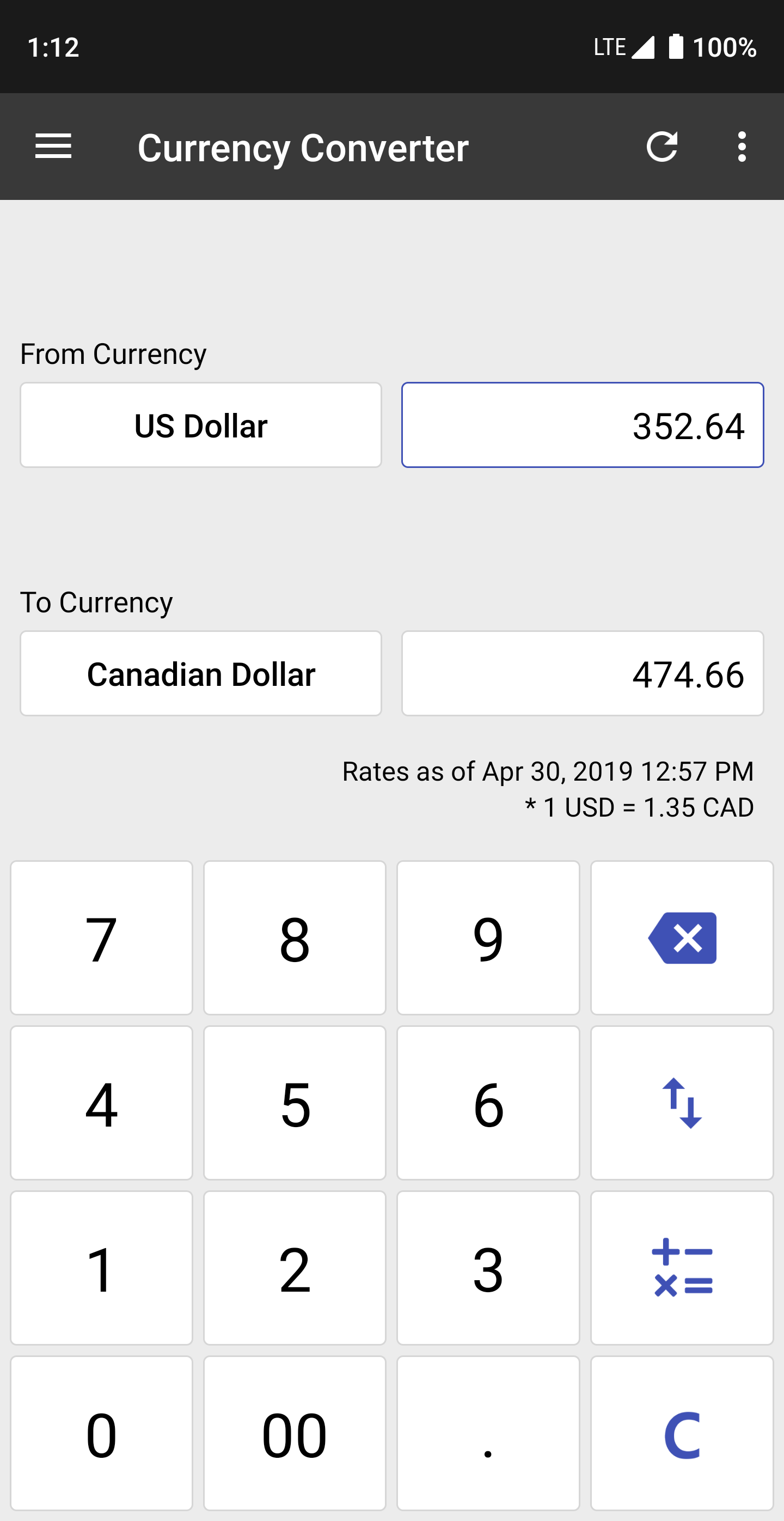 اسکرین شات 3 برنامه ClevCalc - Calculator