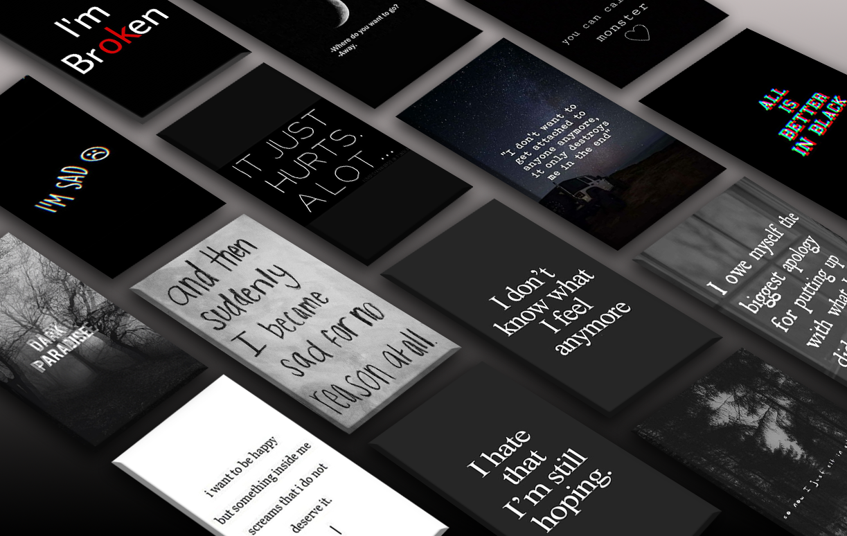 اسکرین شات 1 برنامه Depression Wallpaper