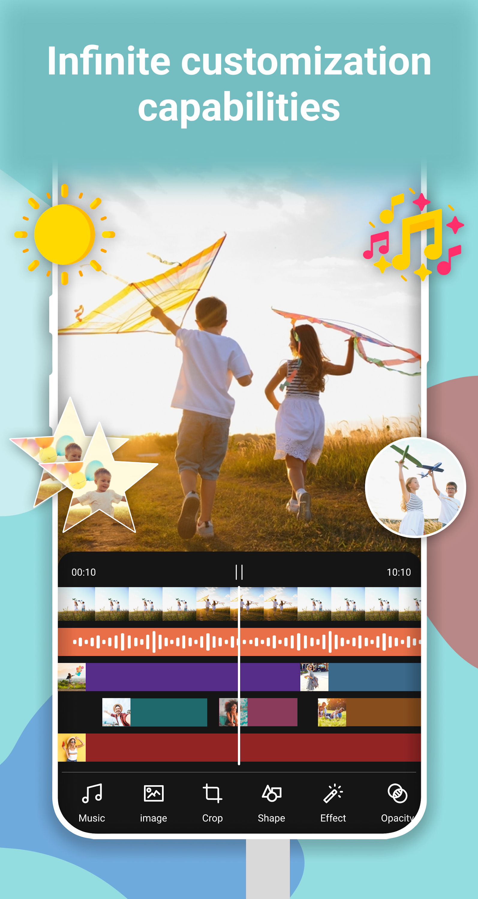 اسکرین شات 6 برنامه Photo On Video, Image To Video