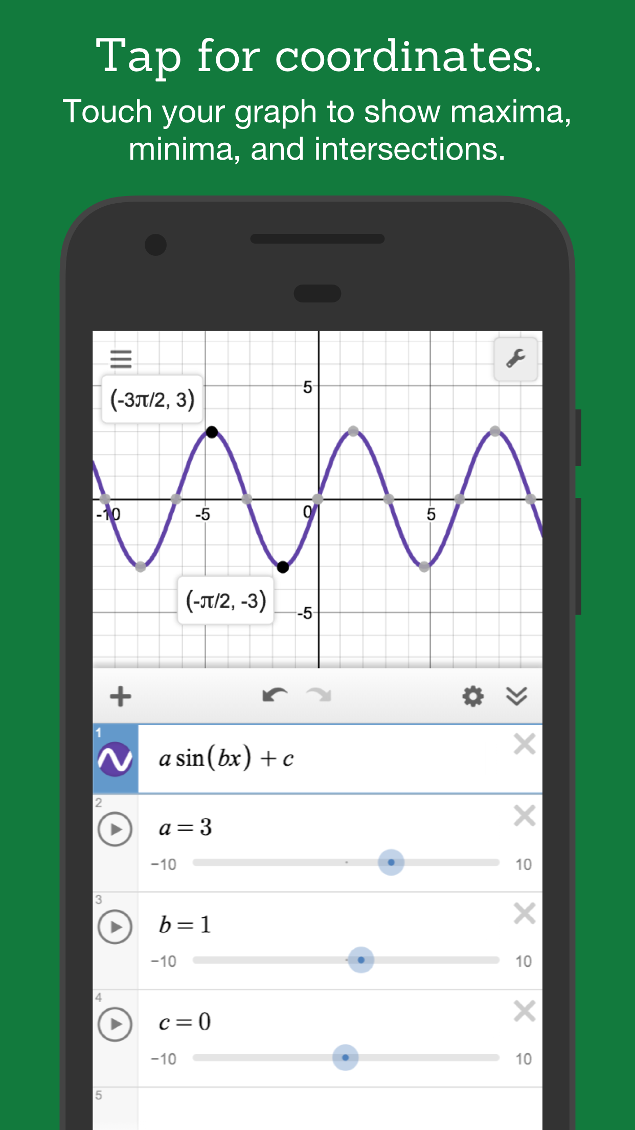 اسکرین شات 4 برنامه Desmos Graphing Calculator