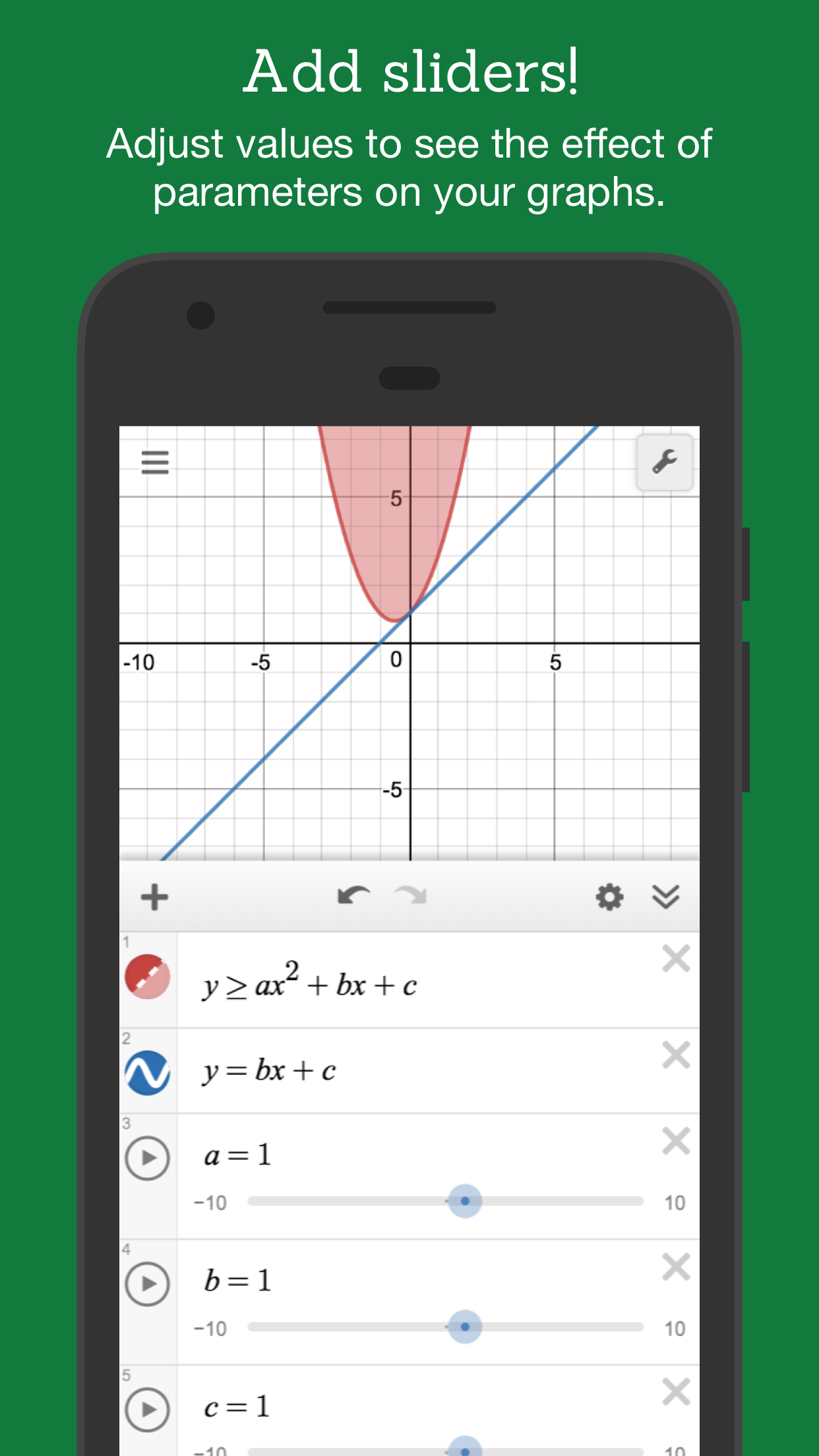 اسکرین شات 3 برنامه Desmos Graphing Calculator