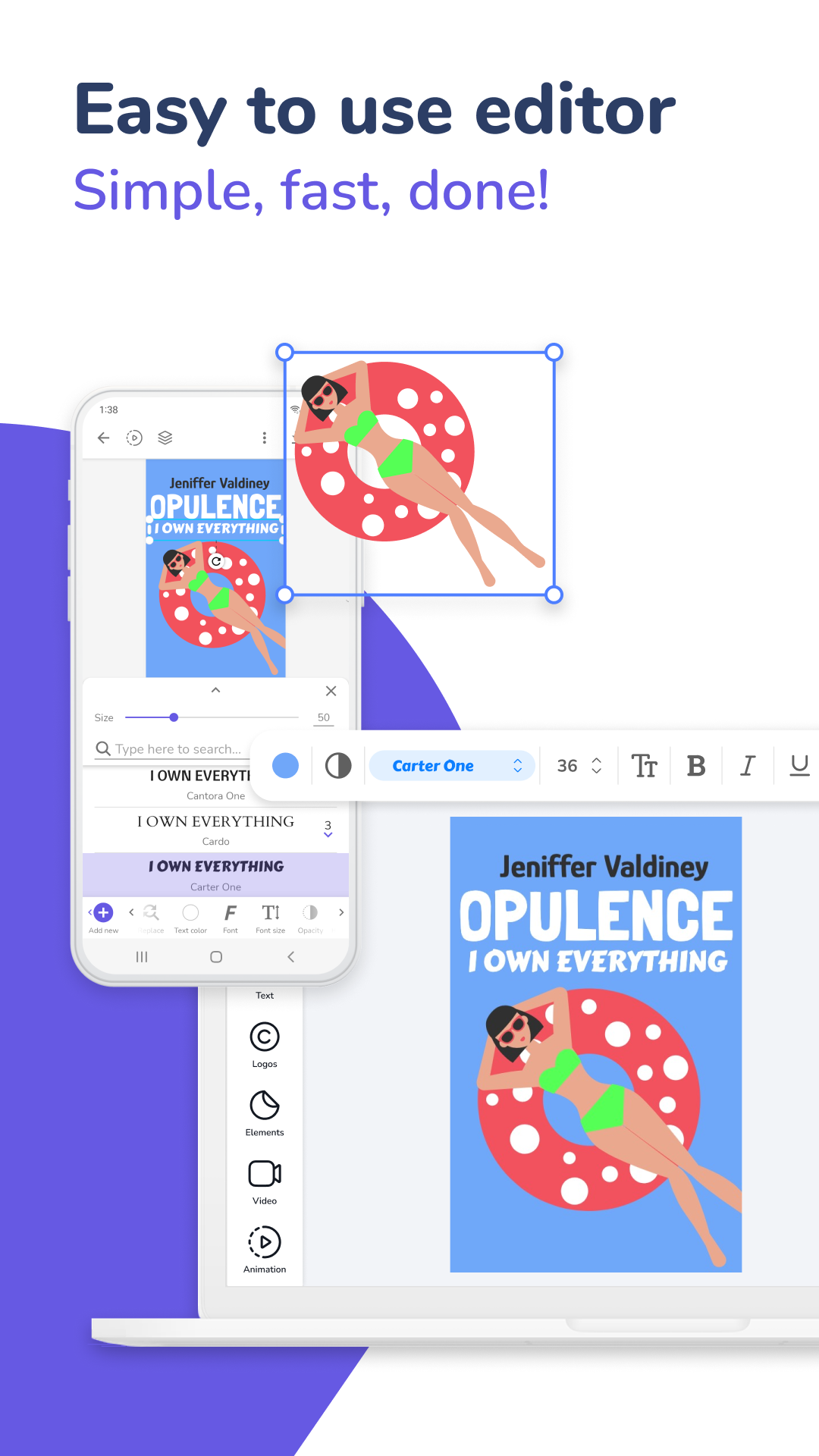 اسکرین شات 2 برنامه Book Cover Maker for Wattpad