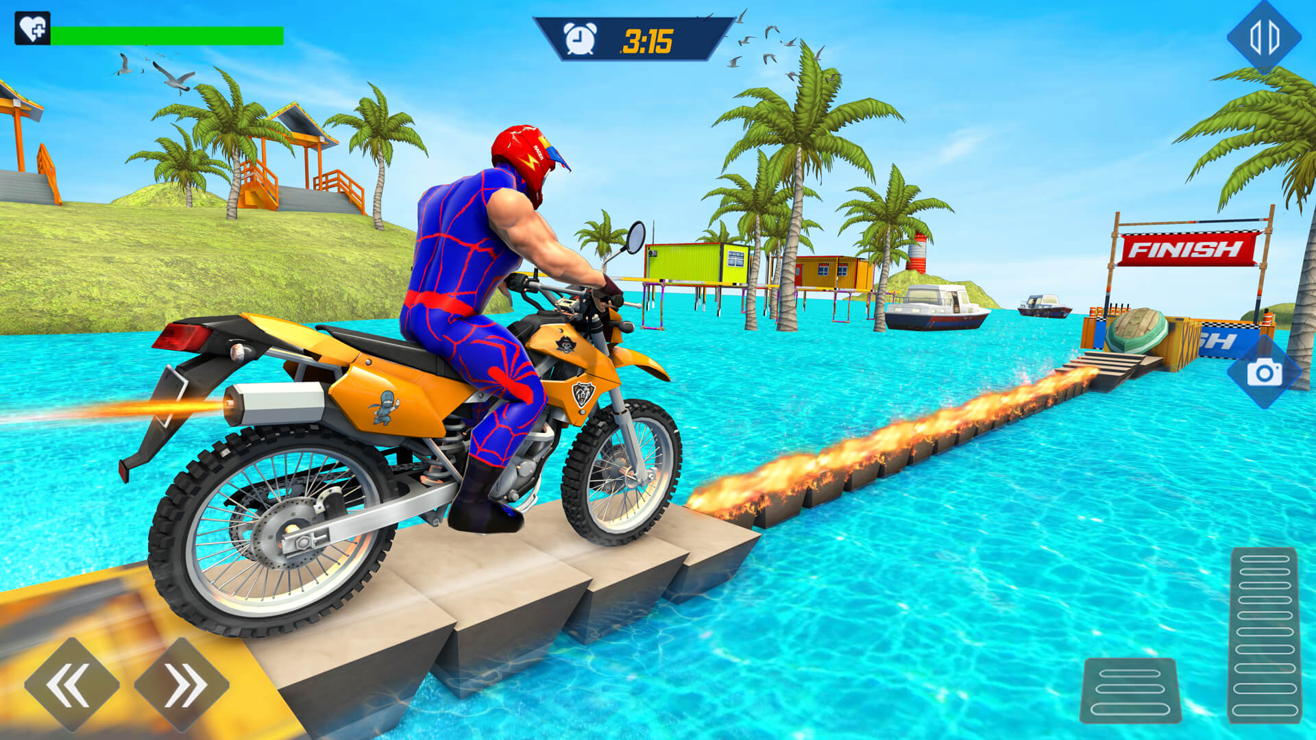 اسکرین شات 2 بازی Superhero Bike 3D : Bike Games