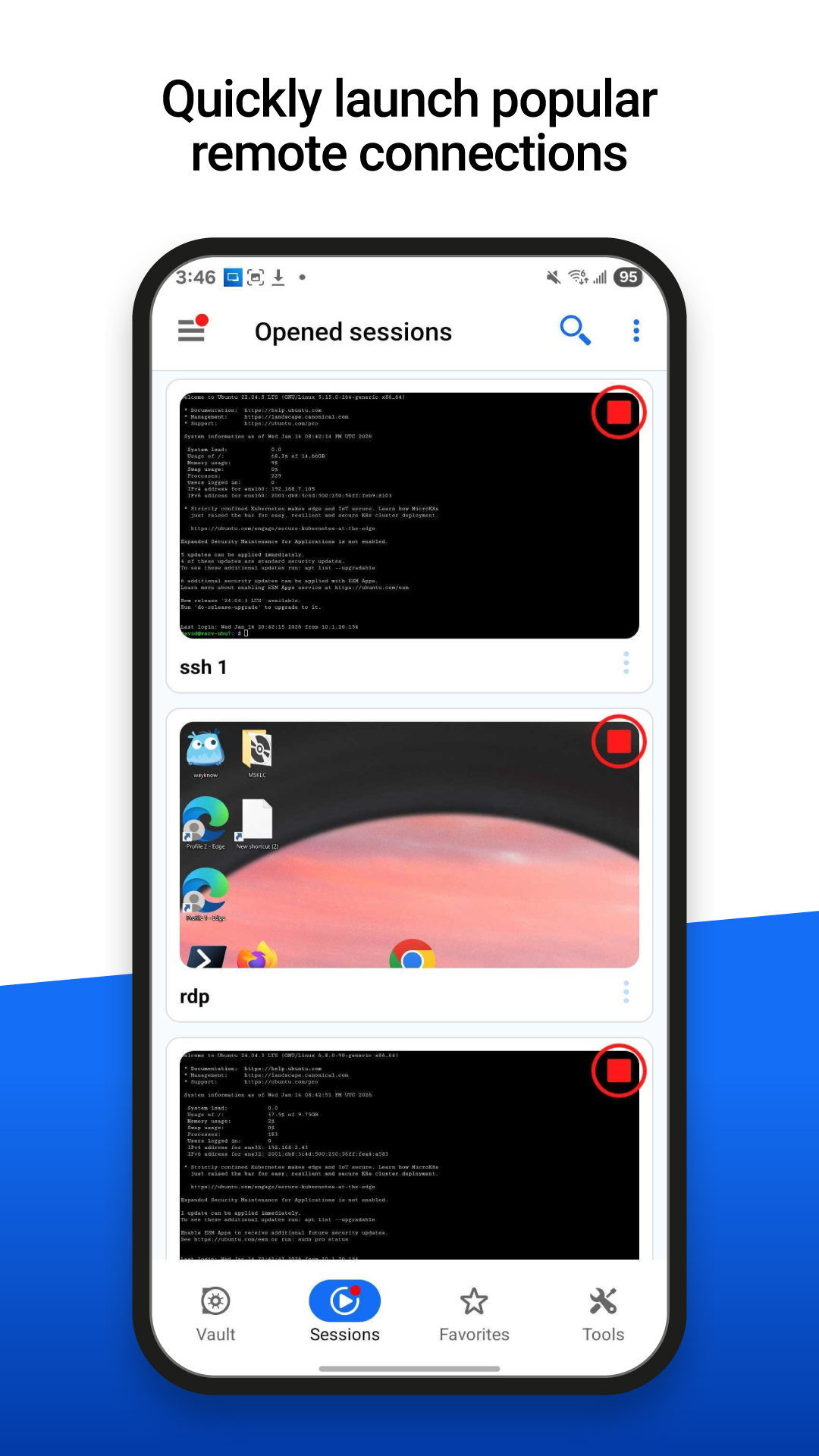 اسکرین شات 4 برنامه Remote Desktop Manager