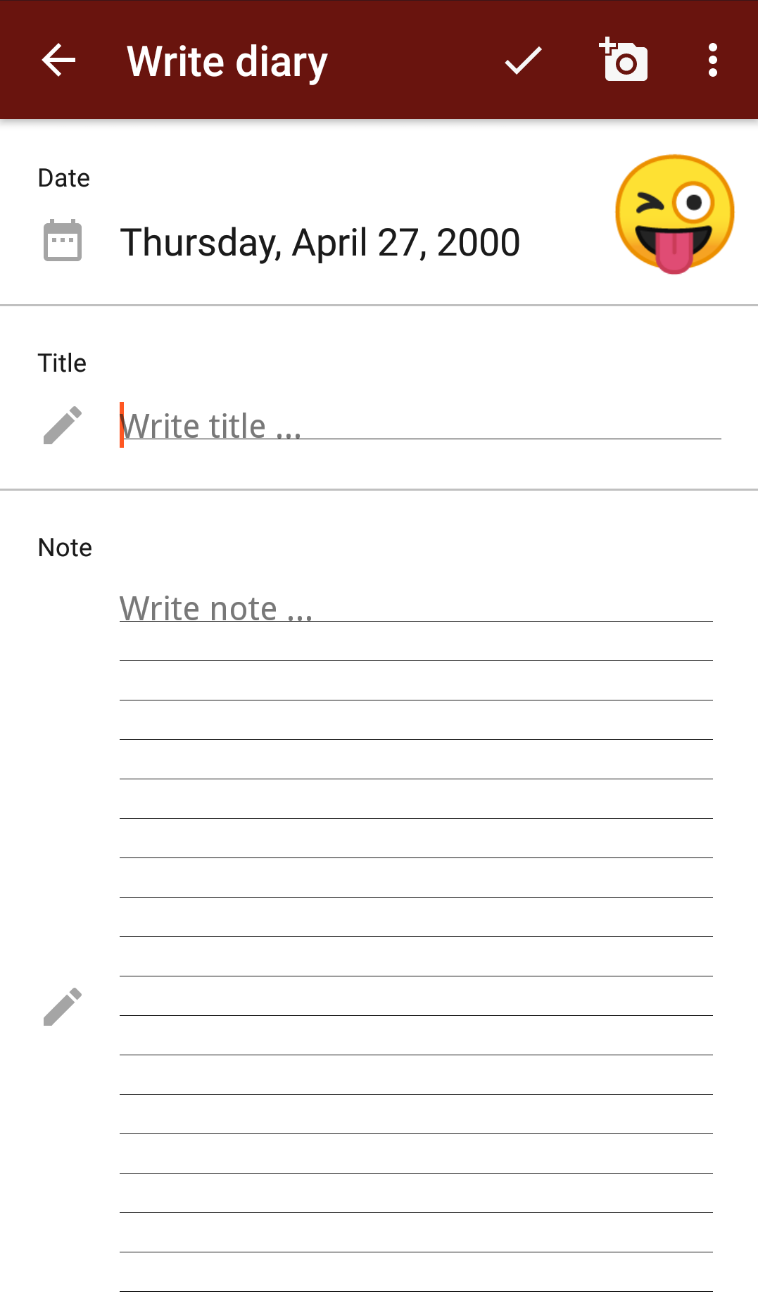 اسکرین شات 3 برنامه دفتر خاطرات
