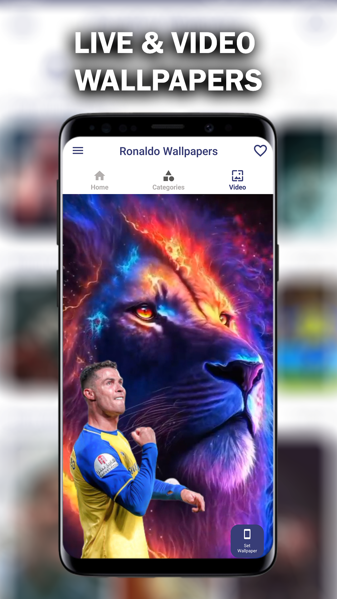 اسکرین شات 3 برنامه Ronaldo Wallpapers 2026 4K CR7