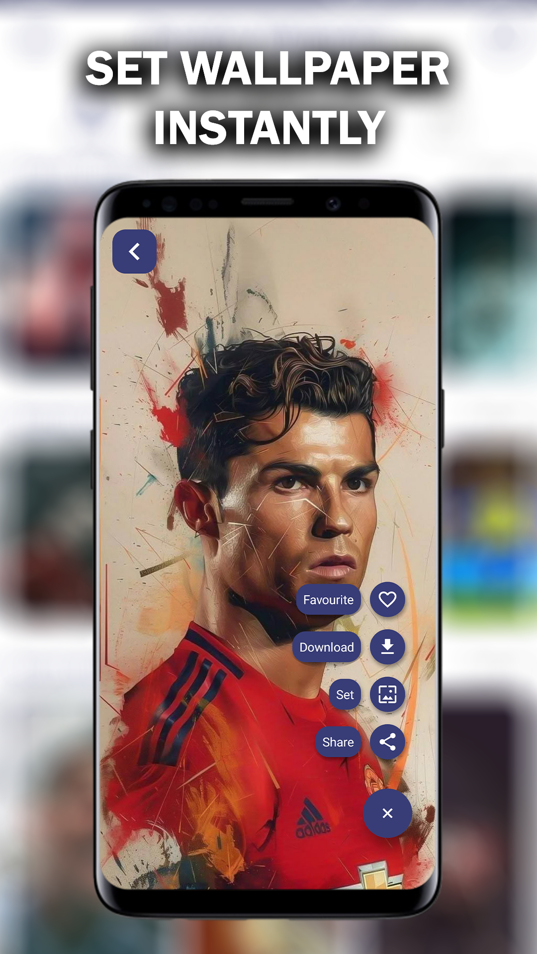 اسکرین شات 5 برنامه Ronaldo Wallpapers 2026 4K CR7