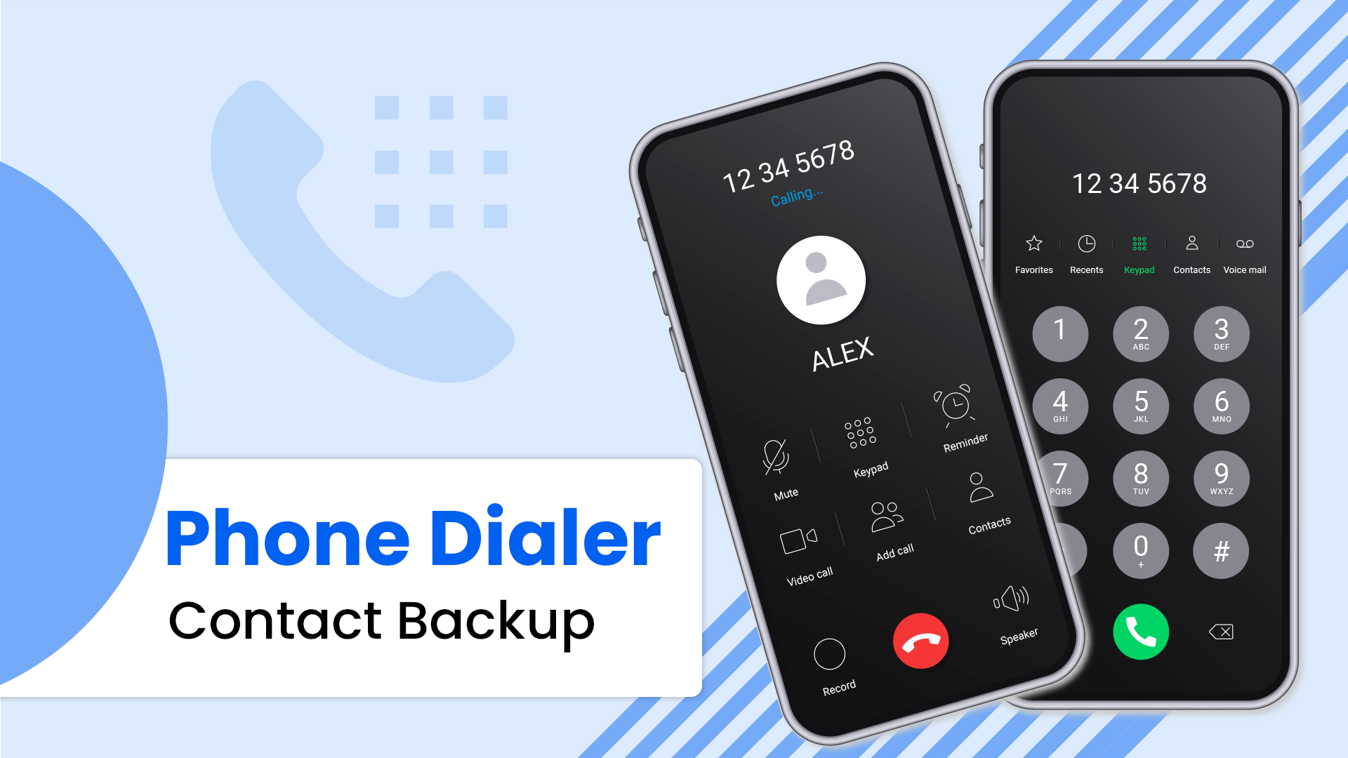 اسکرین شات 1 برنامه Phone Dialer: Contacts Backup