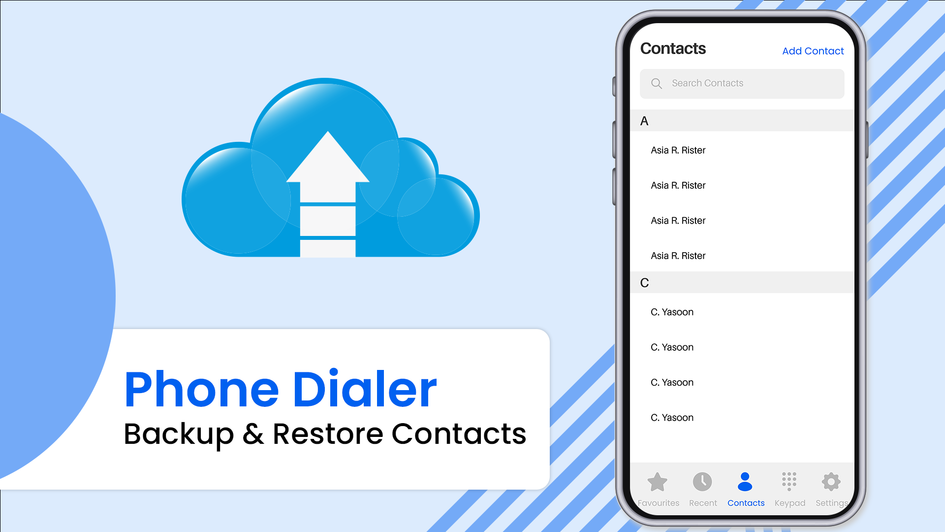اسکرین شات 4 برنامه Phone Dialer: Contacts Backup